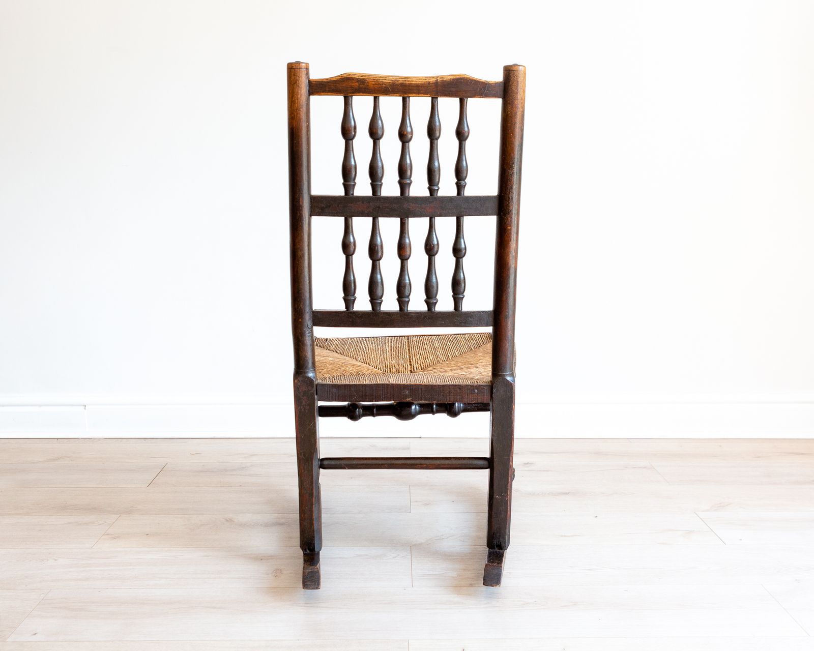 photo buy Georgian Rocking Chair 18th Century Antiqu.E Lancashire Rusti.C Fireside Chair English Farmhouse Country House Rush Seat Spindle Back Ash Elm