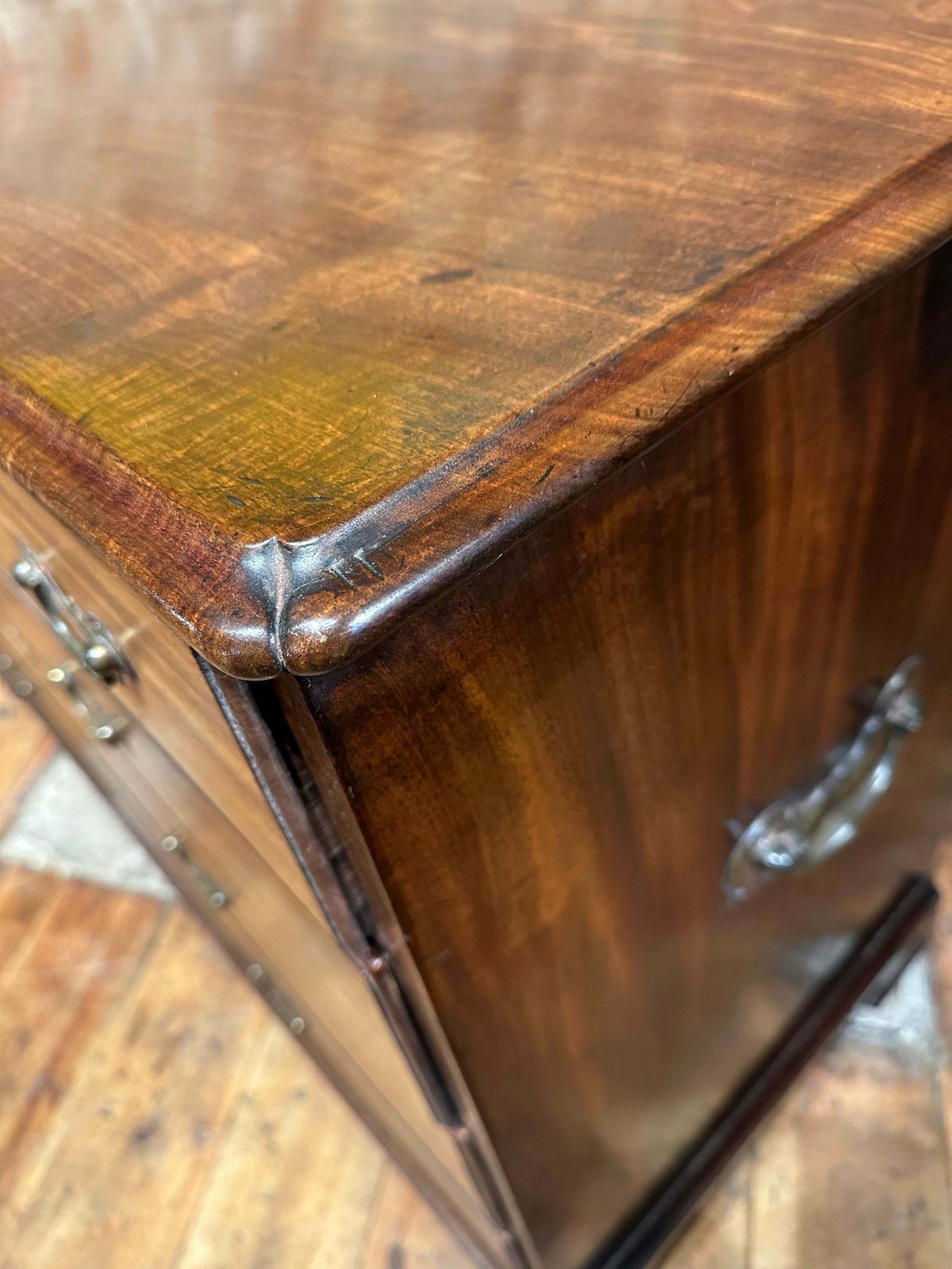 Rare Early Exceptional Antique Yorkshire Chippendale Georgian Cuban Mahogany Country House Chest Circa 1750 photo buy