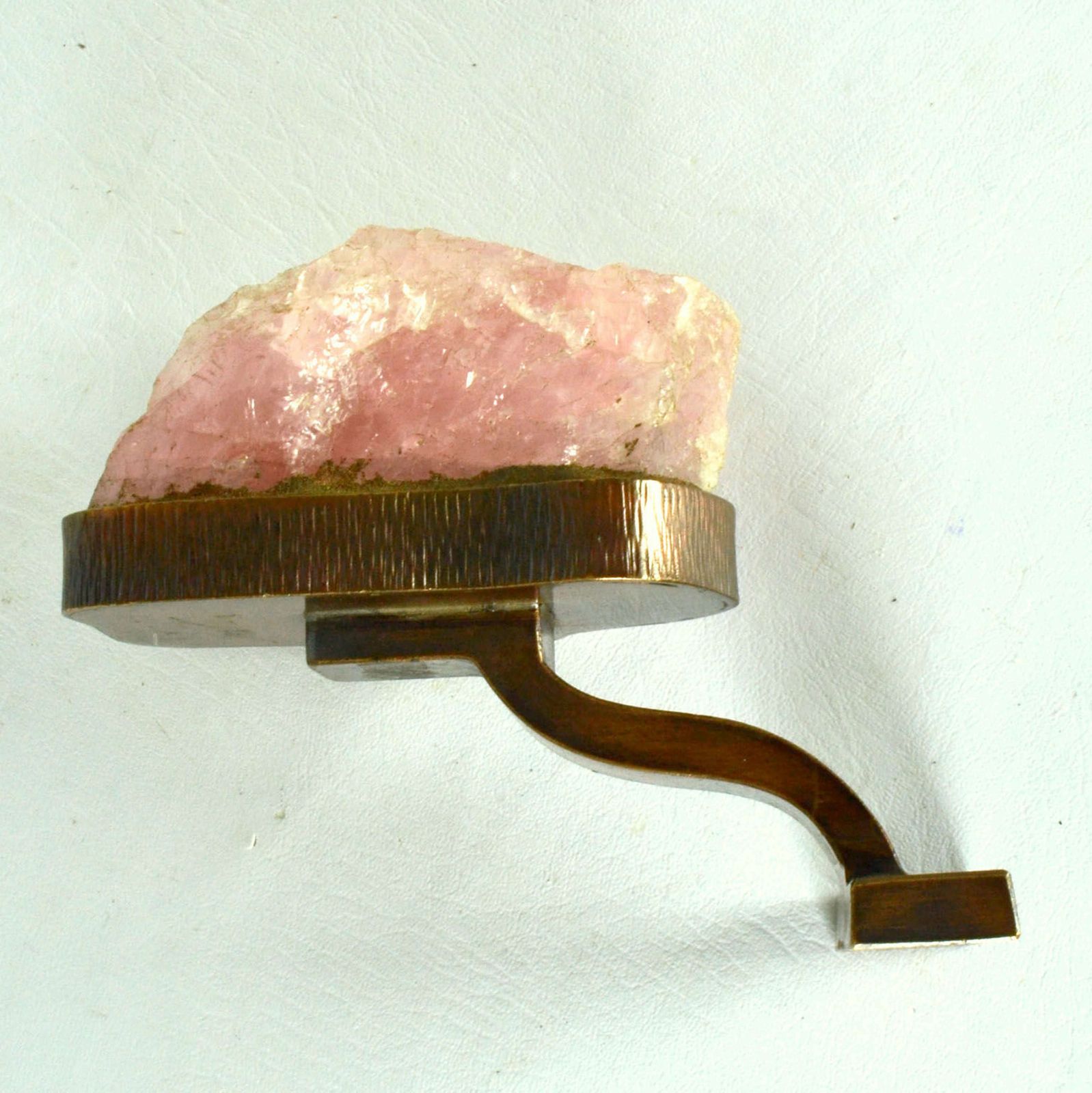 Rose Quarz And Bronze Push Pull Door Handle photo vinterior