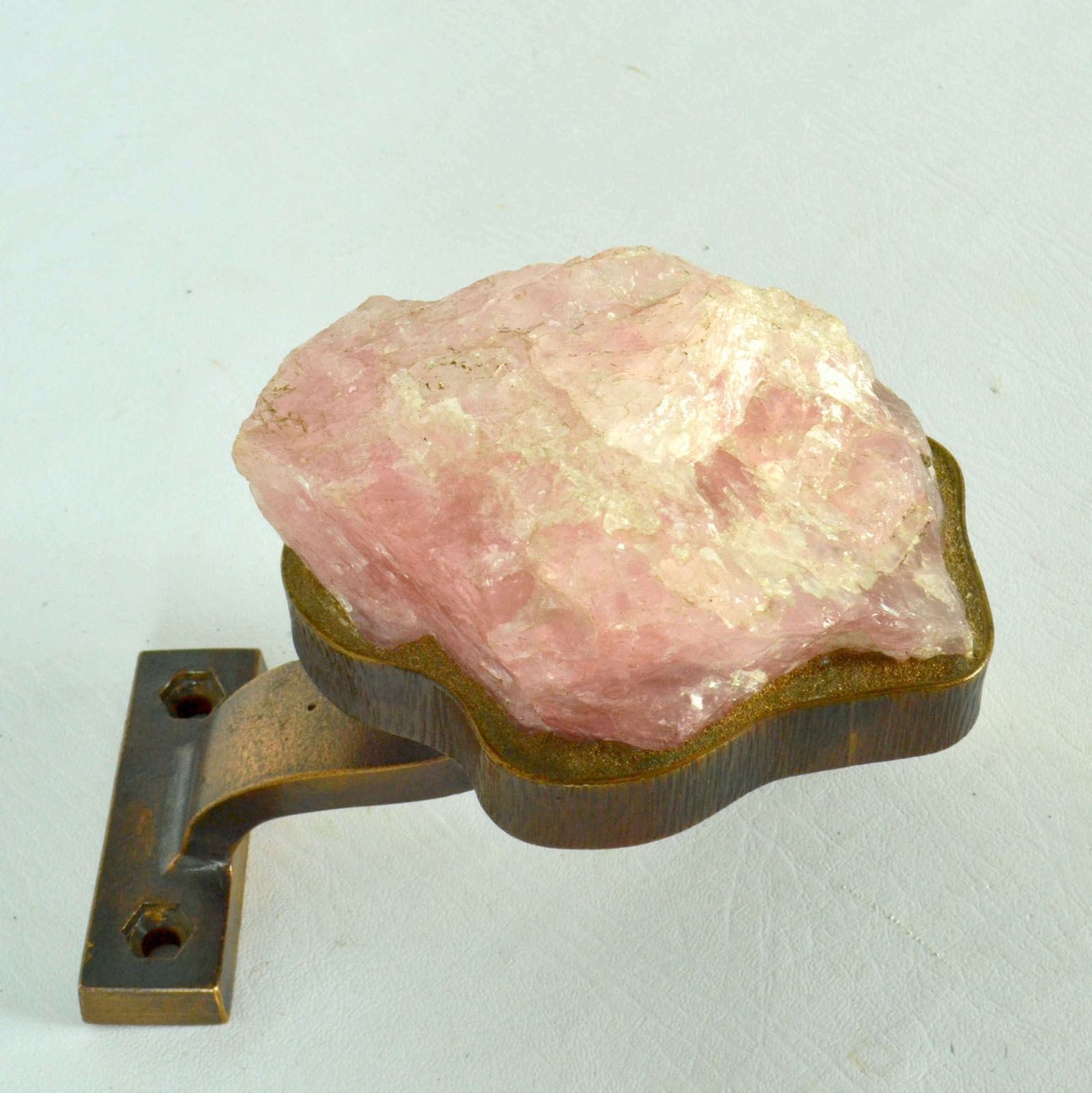 Rose Quarz And Bronze Push Pull Door Handle photo buy