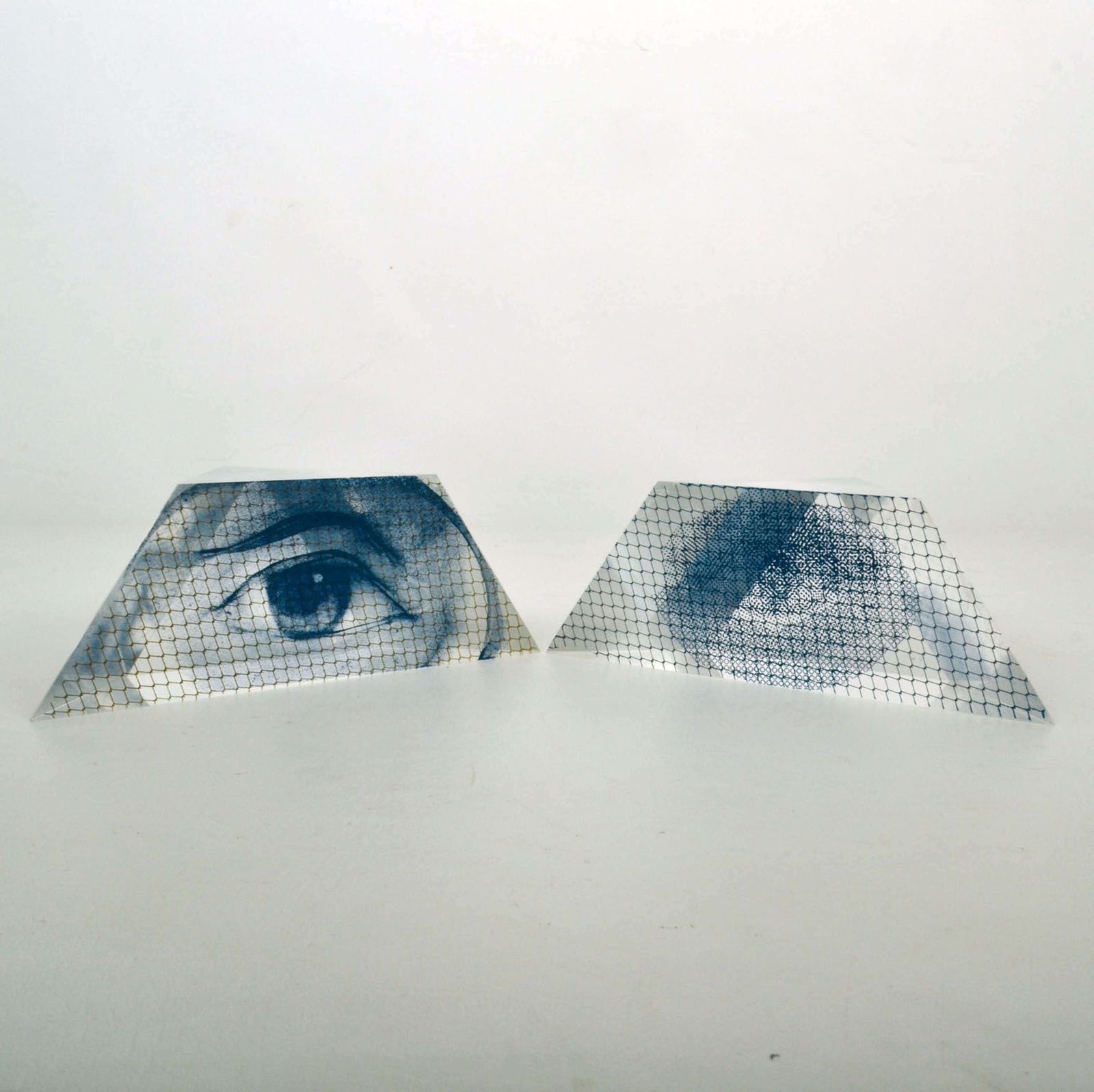750.0 Italian Surrealist Paperweights With Eyes In Acrylic photo