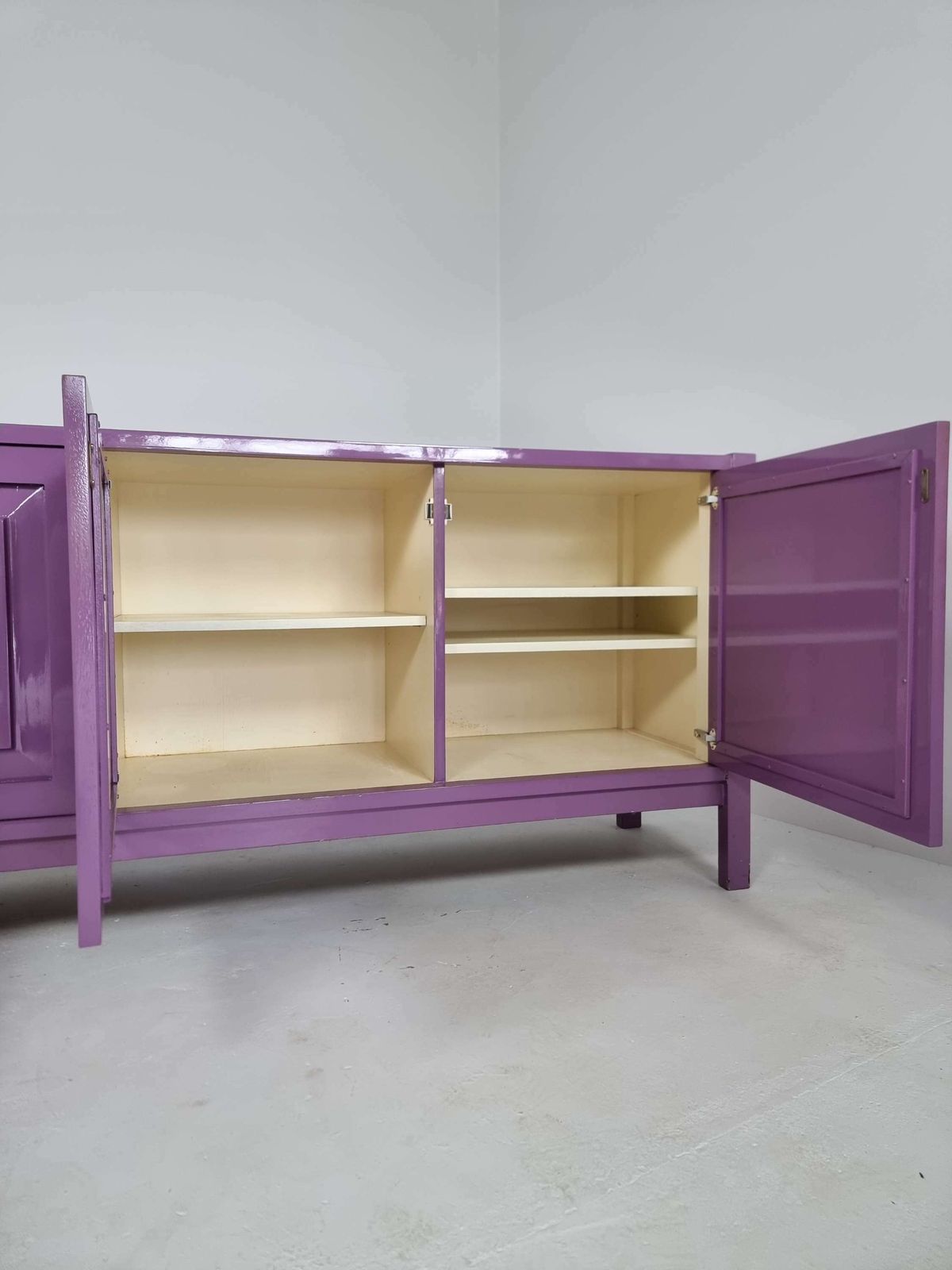 Meubels Vintage Roze Brutalist Dressoir Van Defour, België, Jaren 1970 photo