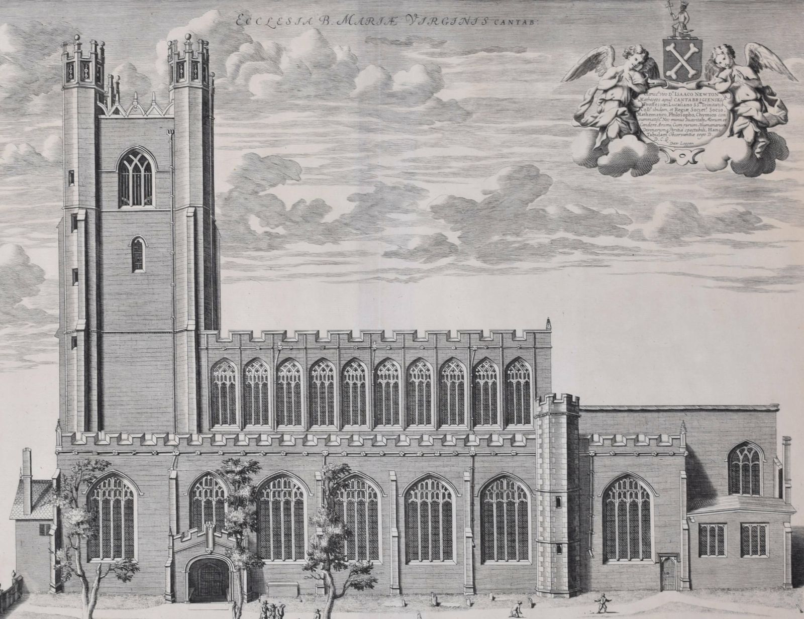 Great St Mary’s, University Of Cambridge Engraving By David Loggan (1690) photo Art