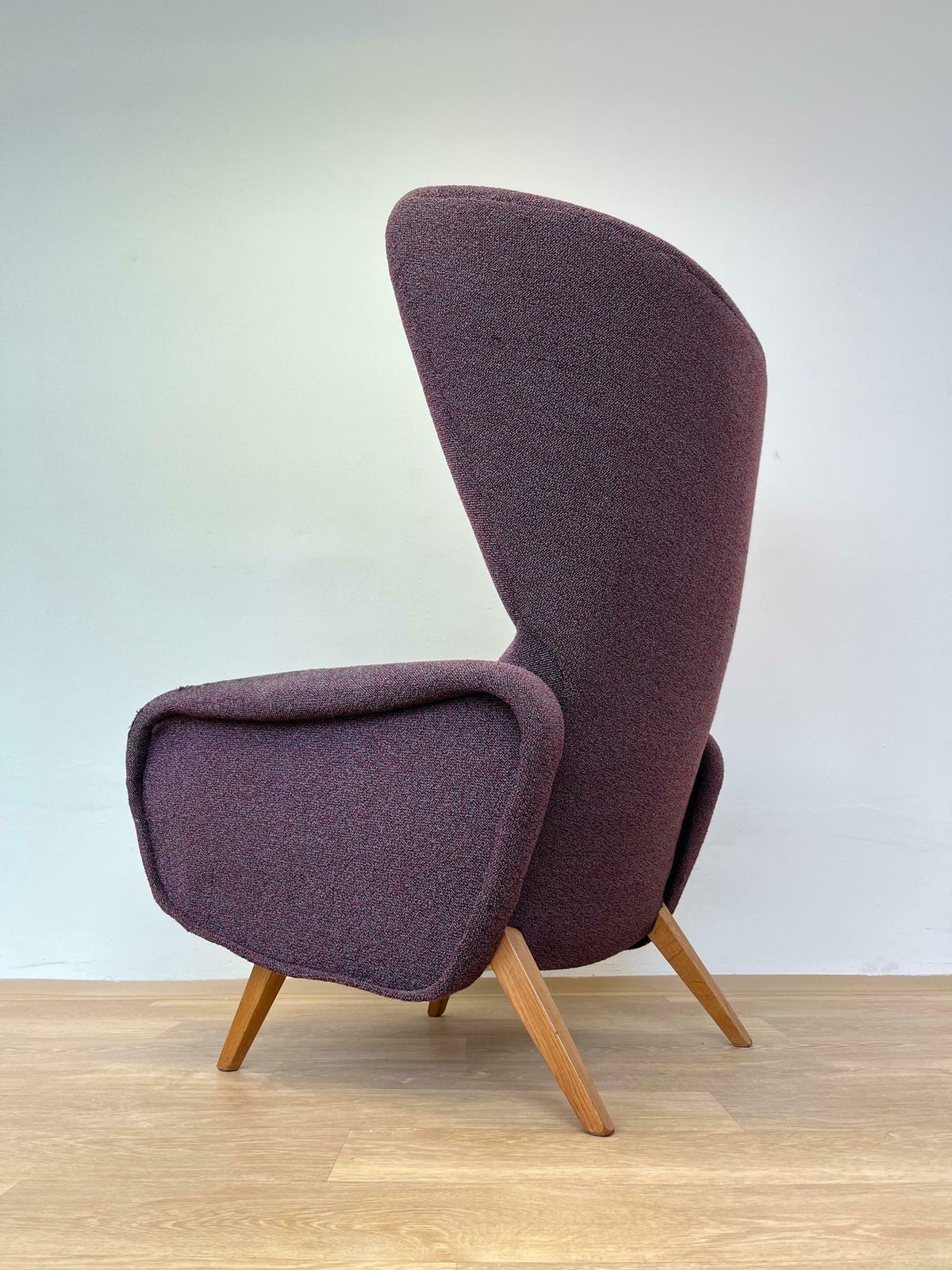 Mid Century Rare Beautiful Wing Chair Inspired By Marco Zanuso, 1970s photo furniture