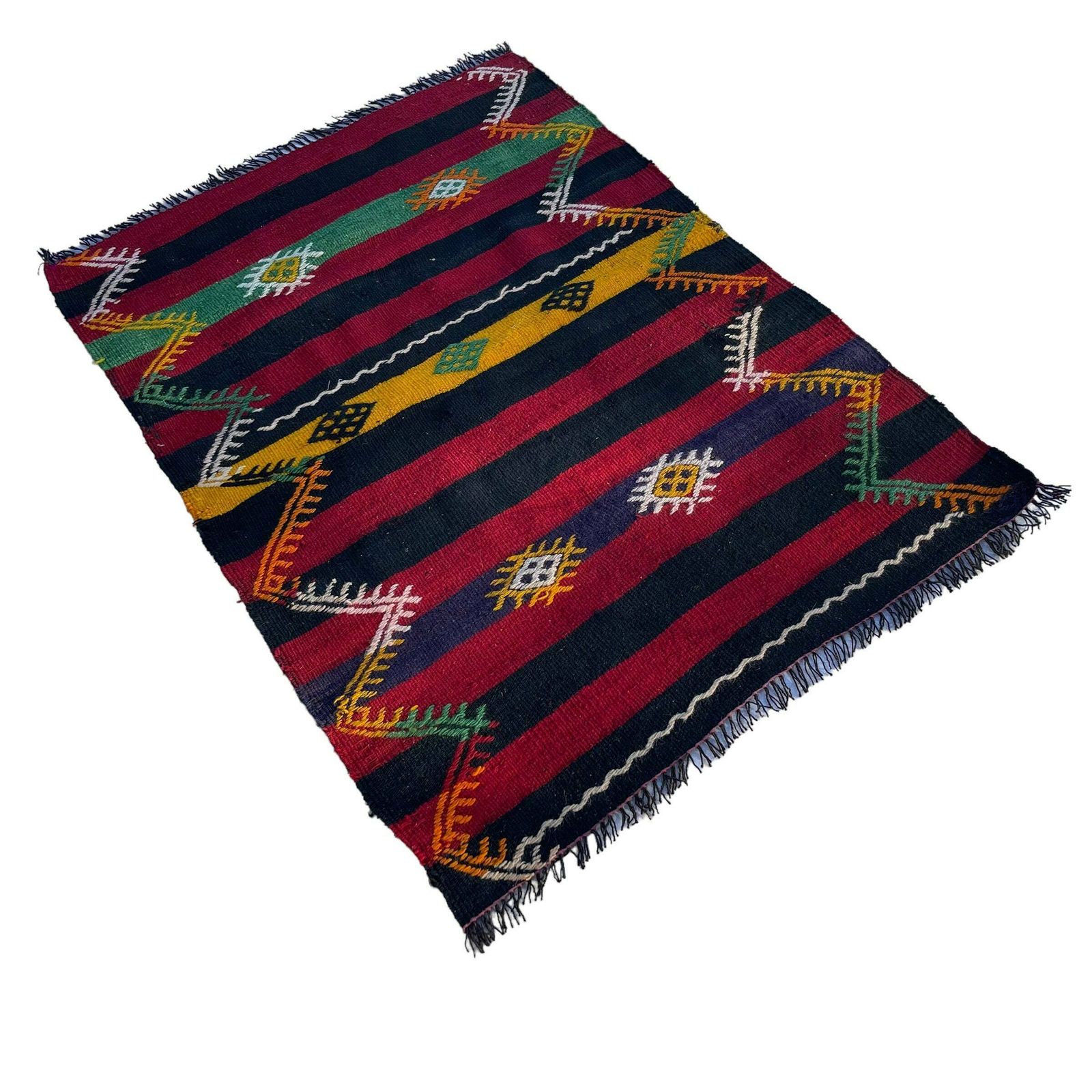 Traditional Turkish Kilim Rug ,Vintage Anatolian Turkish Kelim photo furniture
