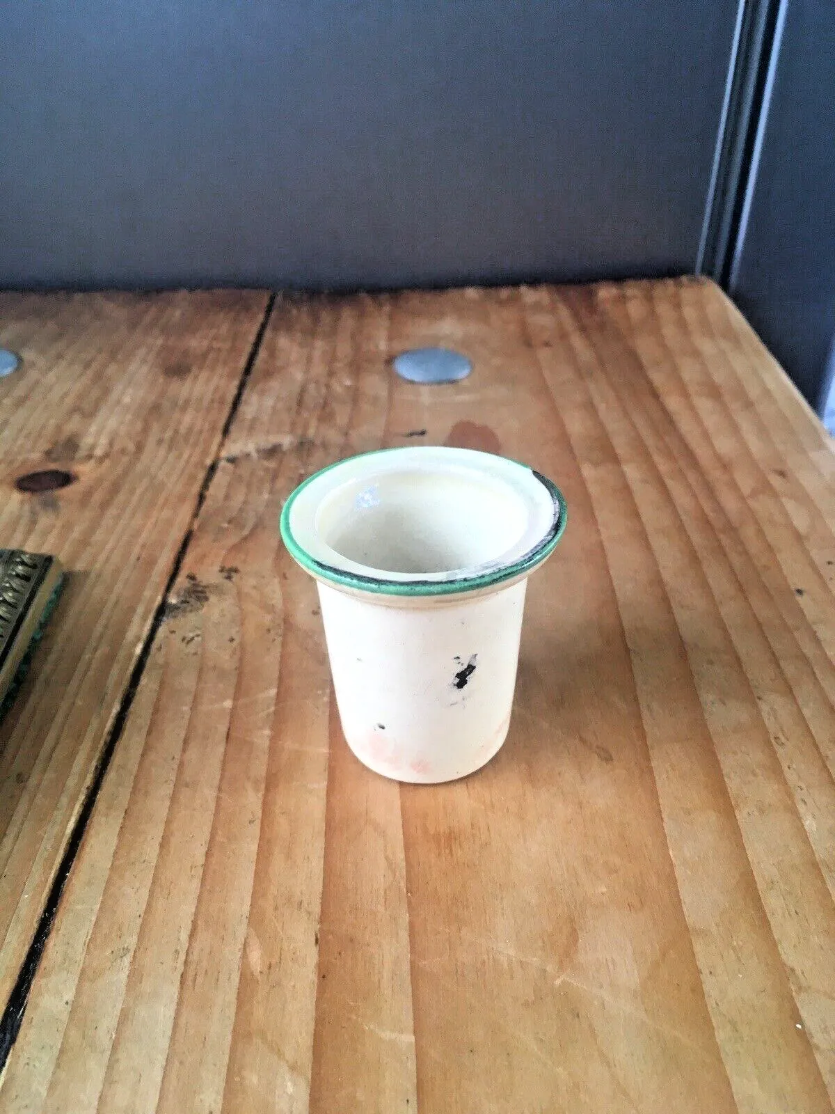 photo for sale Quality Antique Edwardian Regency Swag Brass Inkwell Office Desk Accessory Prop