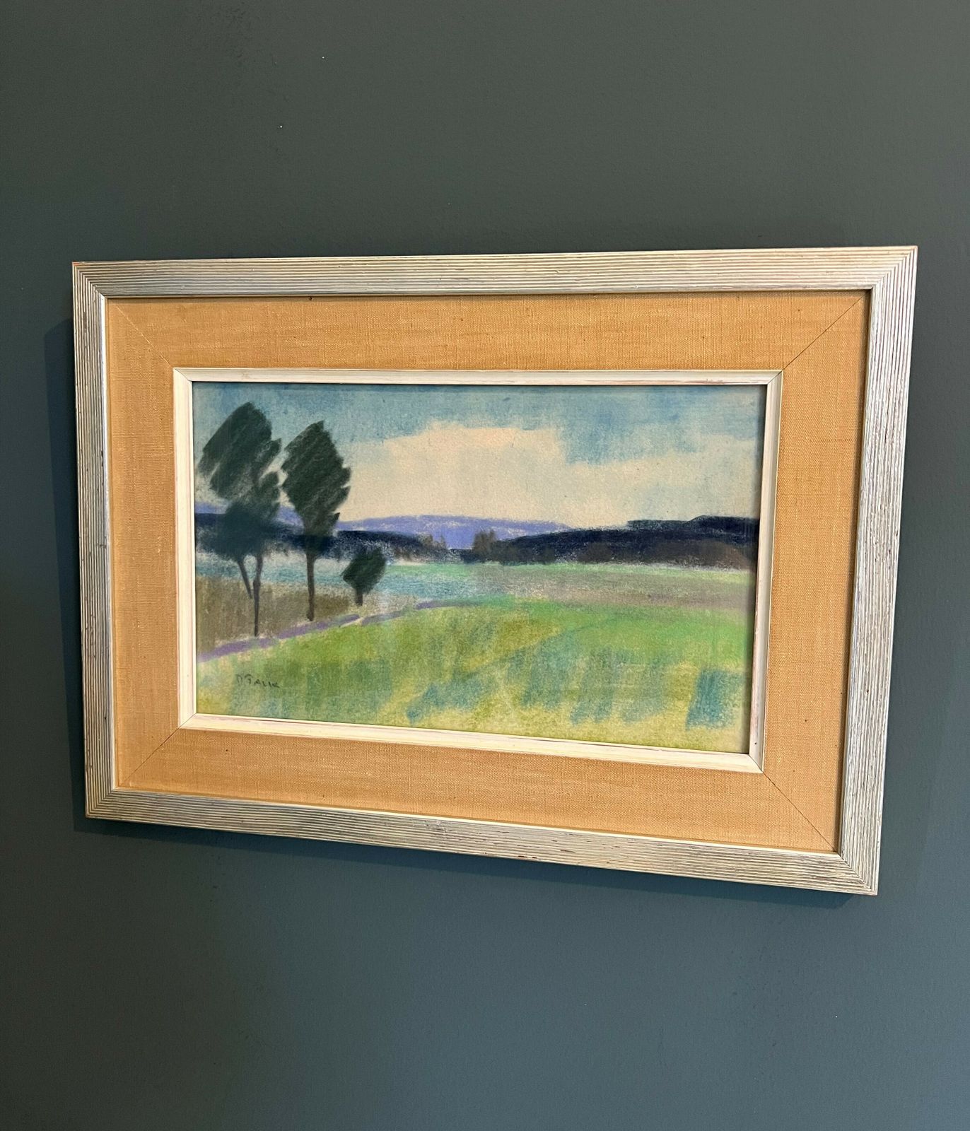 A Pair Of Mid Century Swedish Framed Pastel Landscapes By Ragnar Falk photo furniture