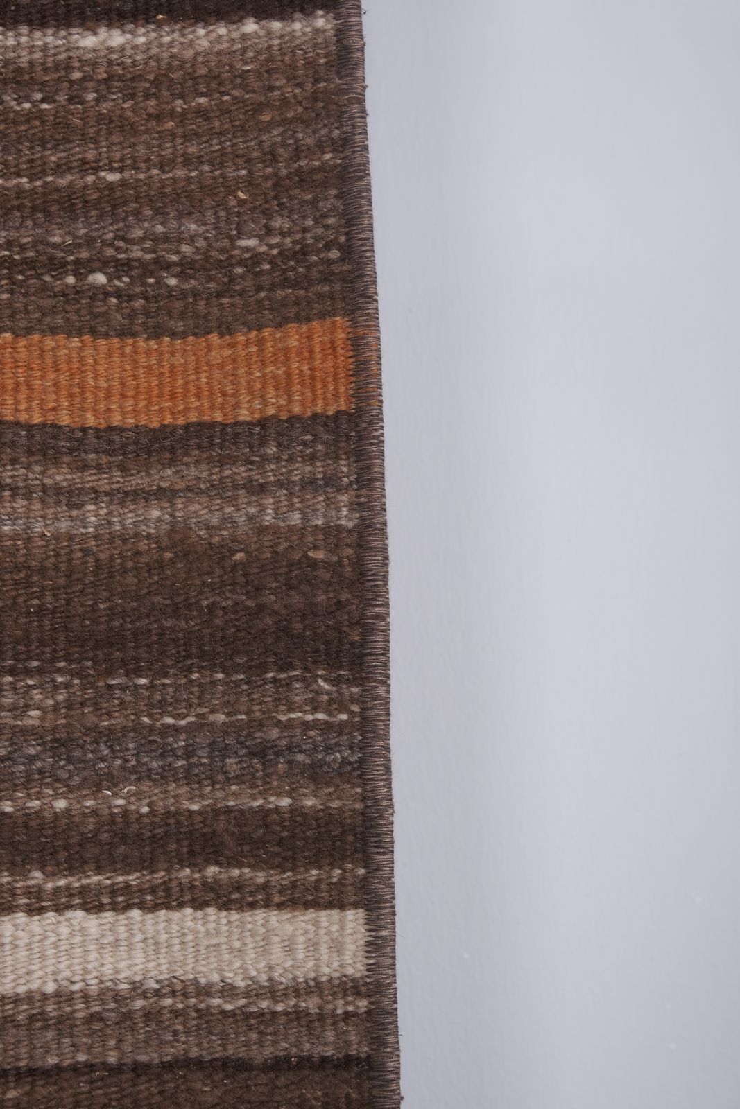 Textiles Striped Turkish Wool Kilim Runner 1'10'' X 11'2'' photo