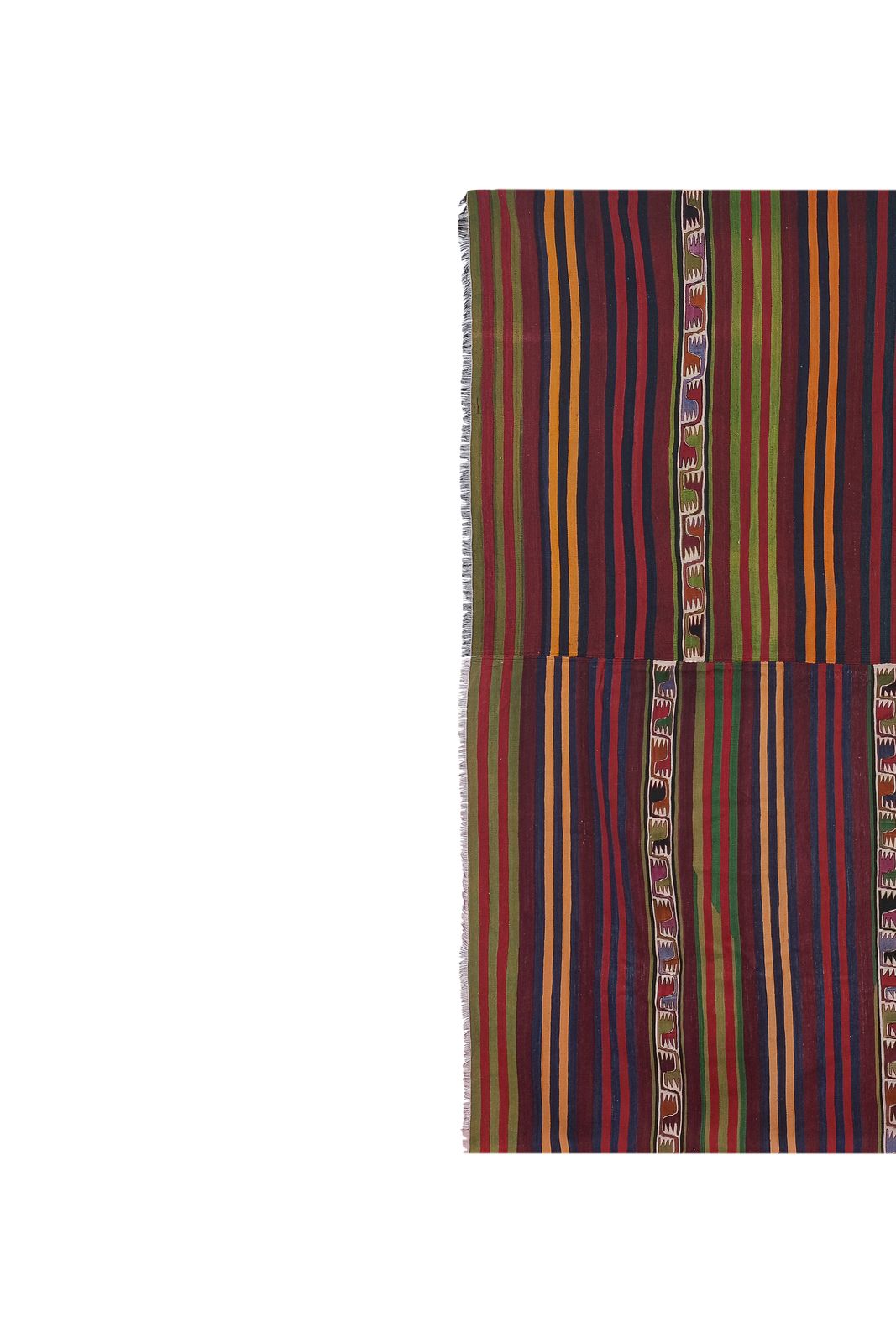 Mid 20th Century Wool Large Anatolian Kilim Rug 9'8'' X 12'9'' photo 3200.0