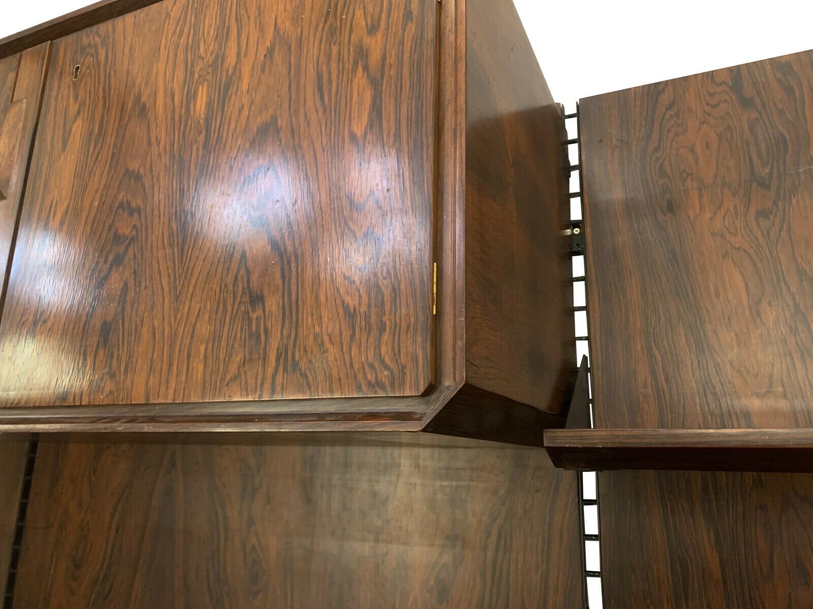 Italian Mid Century Wooden Wall Unit photo 4750.0