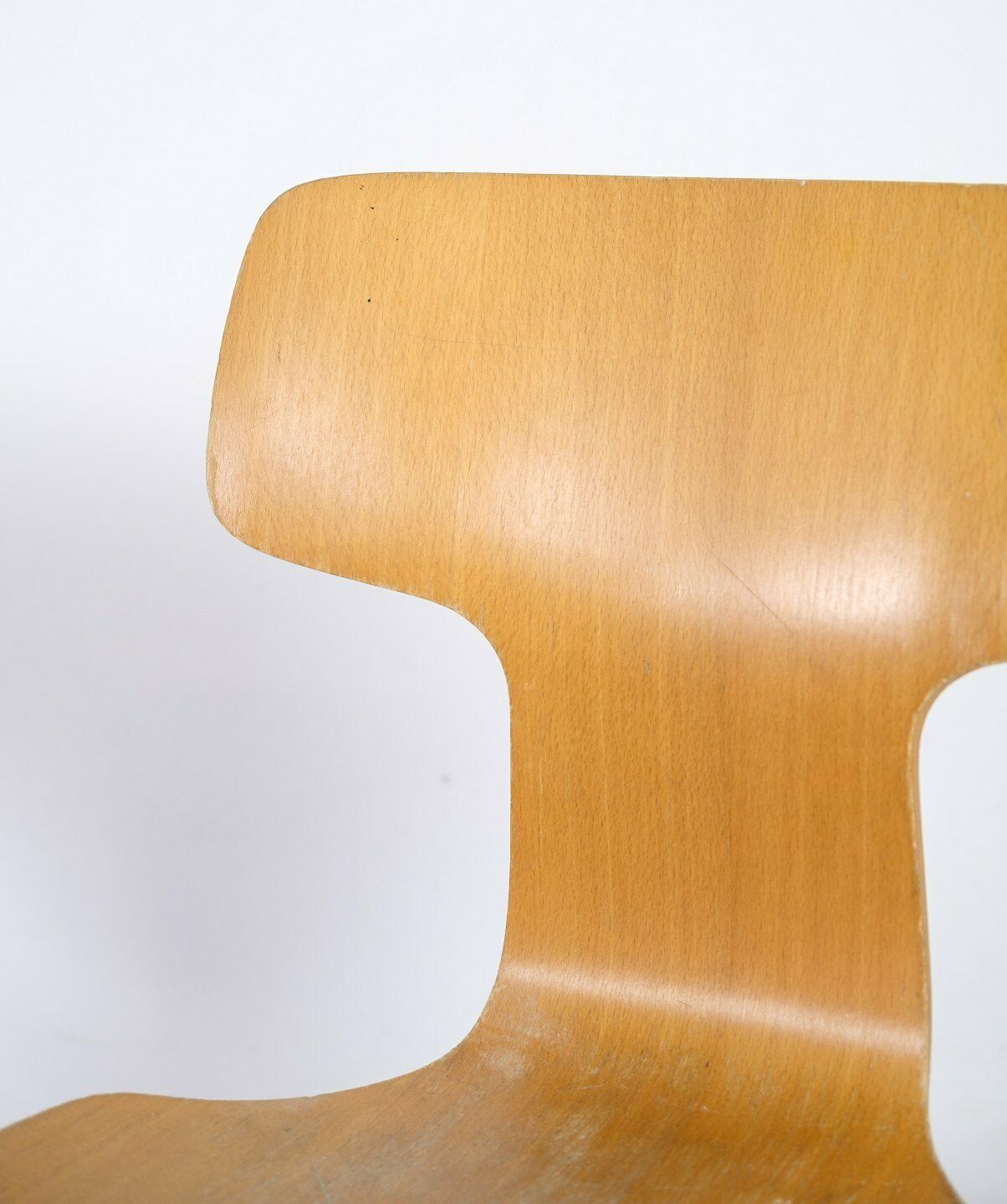 Set Of Four, Model 3103, 'T Chair', By Arne Jacobsen 1902 1971, Oak, Fritz Hansen photo Furniture
