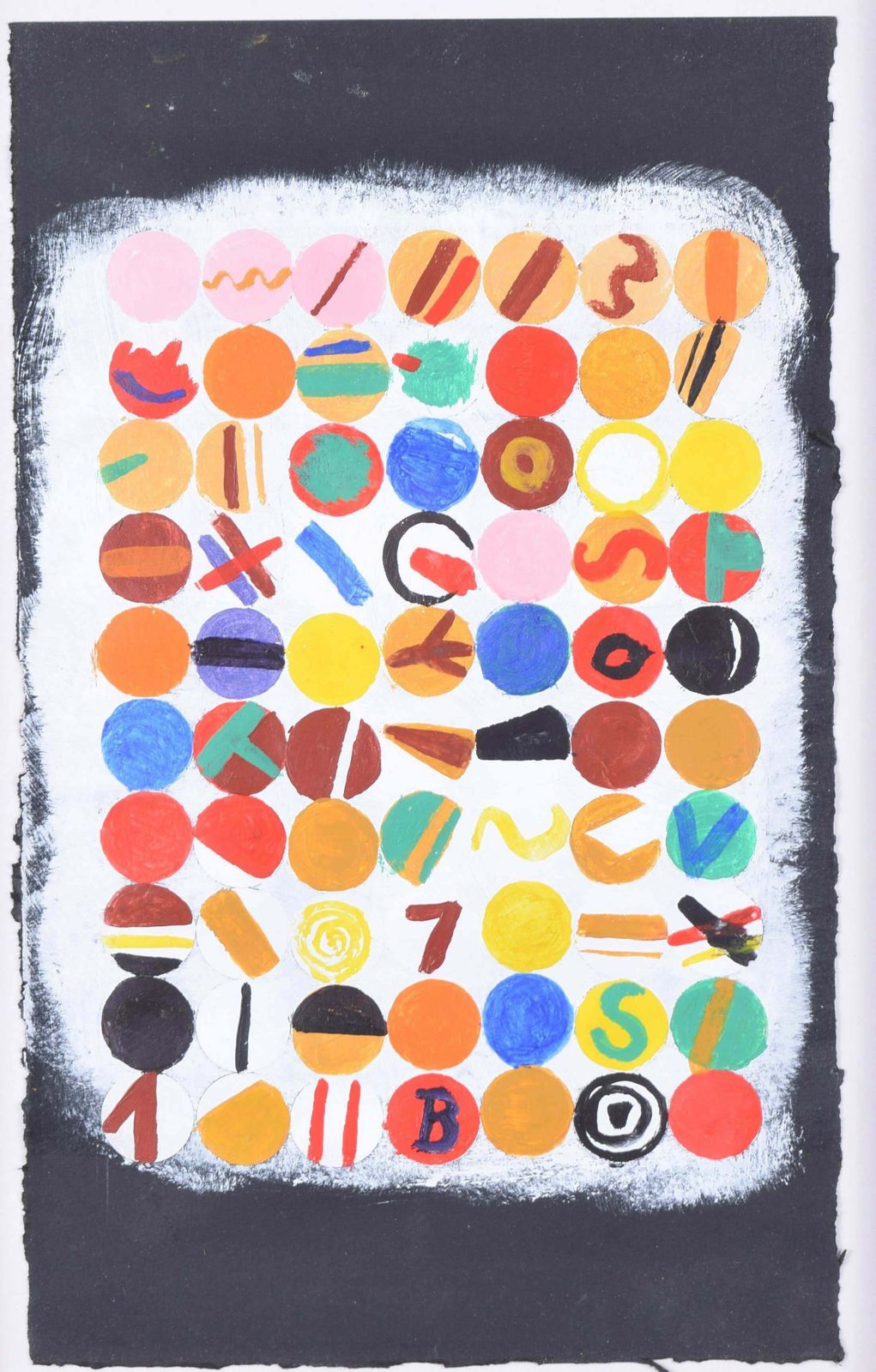 Wilhelmina Barns Graham Wilhelmina Barns Graham’s Card For Sandra Blow’s 75th Birthday (1995) Collage photo furniture