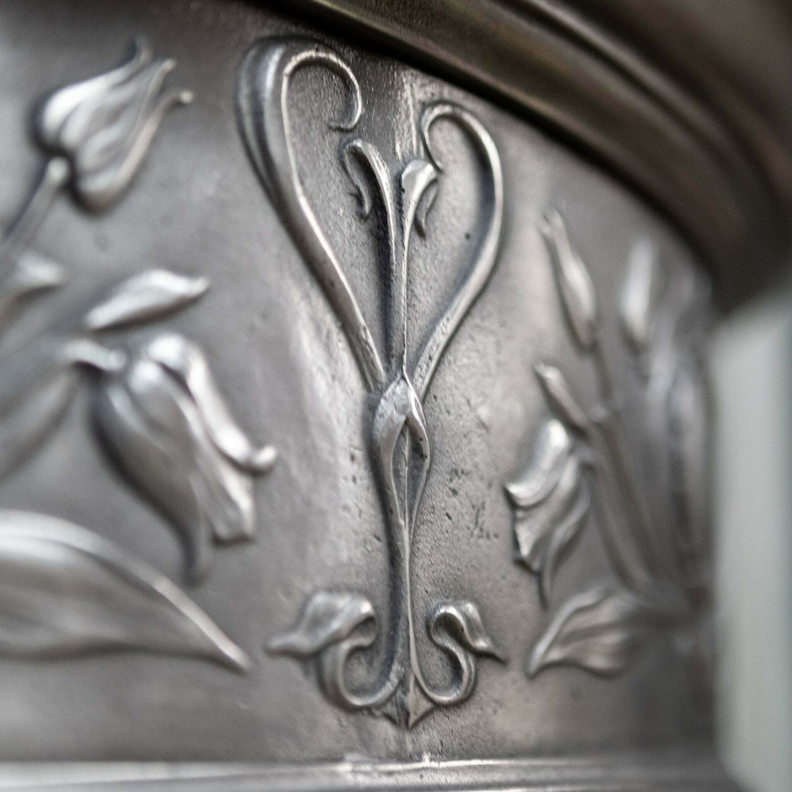 photo furniture Rare Antique Art Nouveau Chimneypiece With Columns