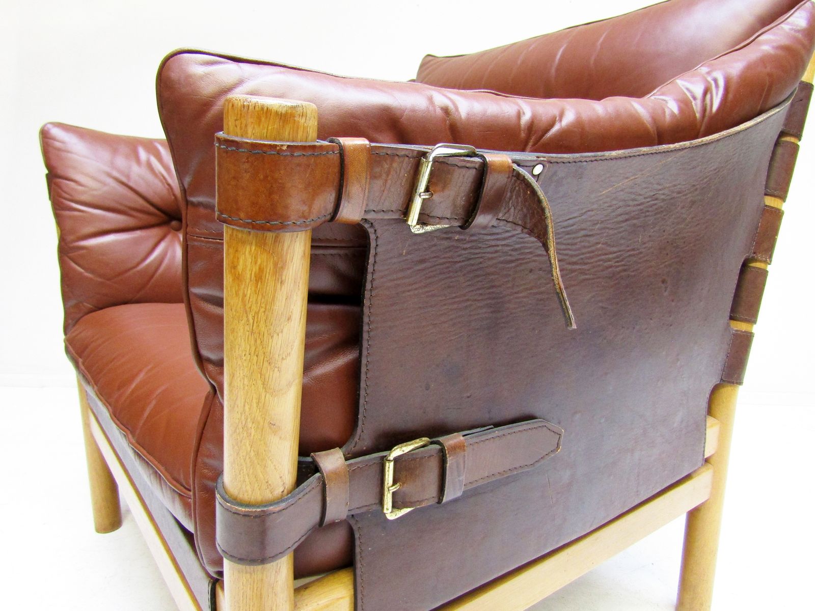 Swedish 1960s Ilona Lounge Chair In Leather By Arne Norell photo Furniture