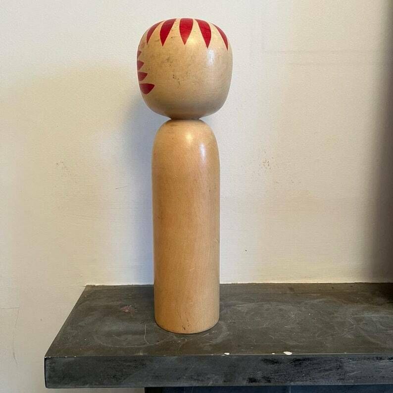 Vintage Signed Japanese Kokeshi Doll With Wobble Head photo 95.0