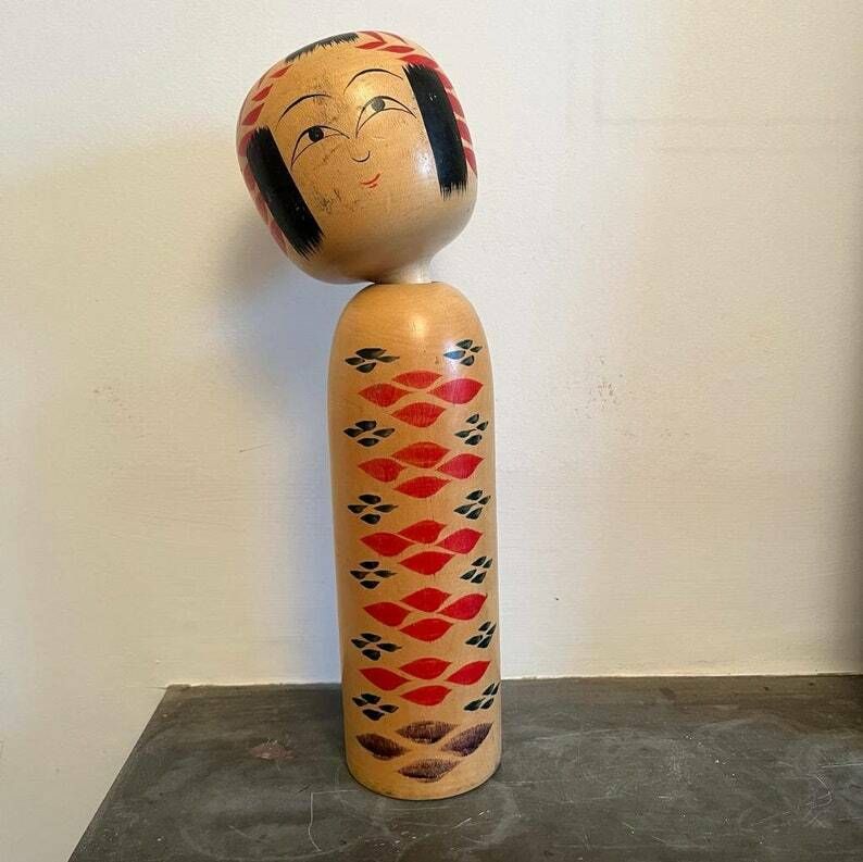 Vintage Signed Japanese Kokeshi Doll With Wobble Head photo buy