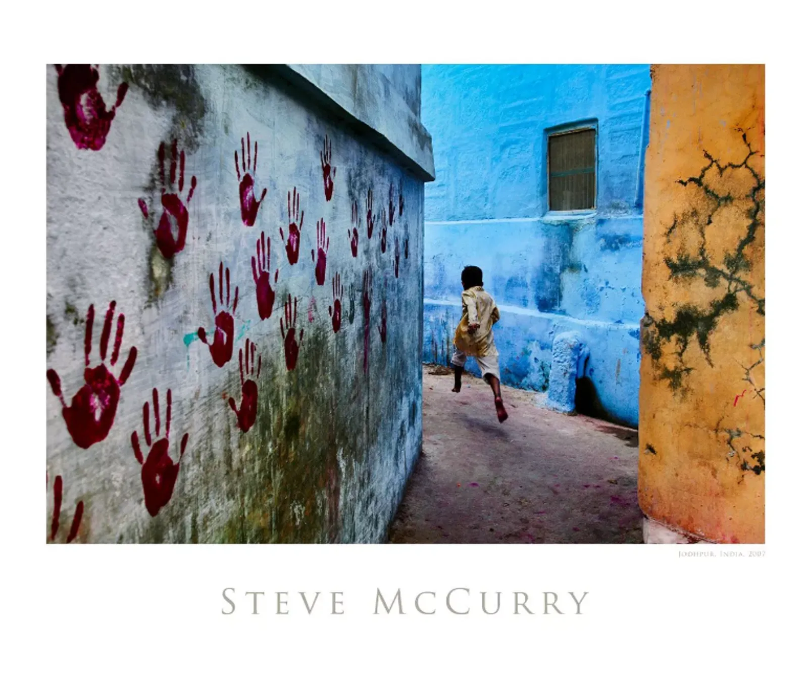 'Boy In Mid Flight' Steve Mccurry