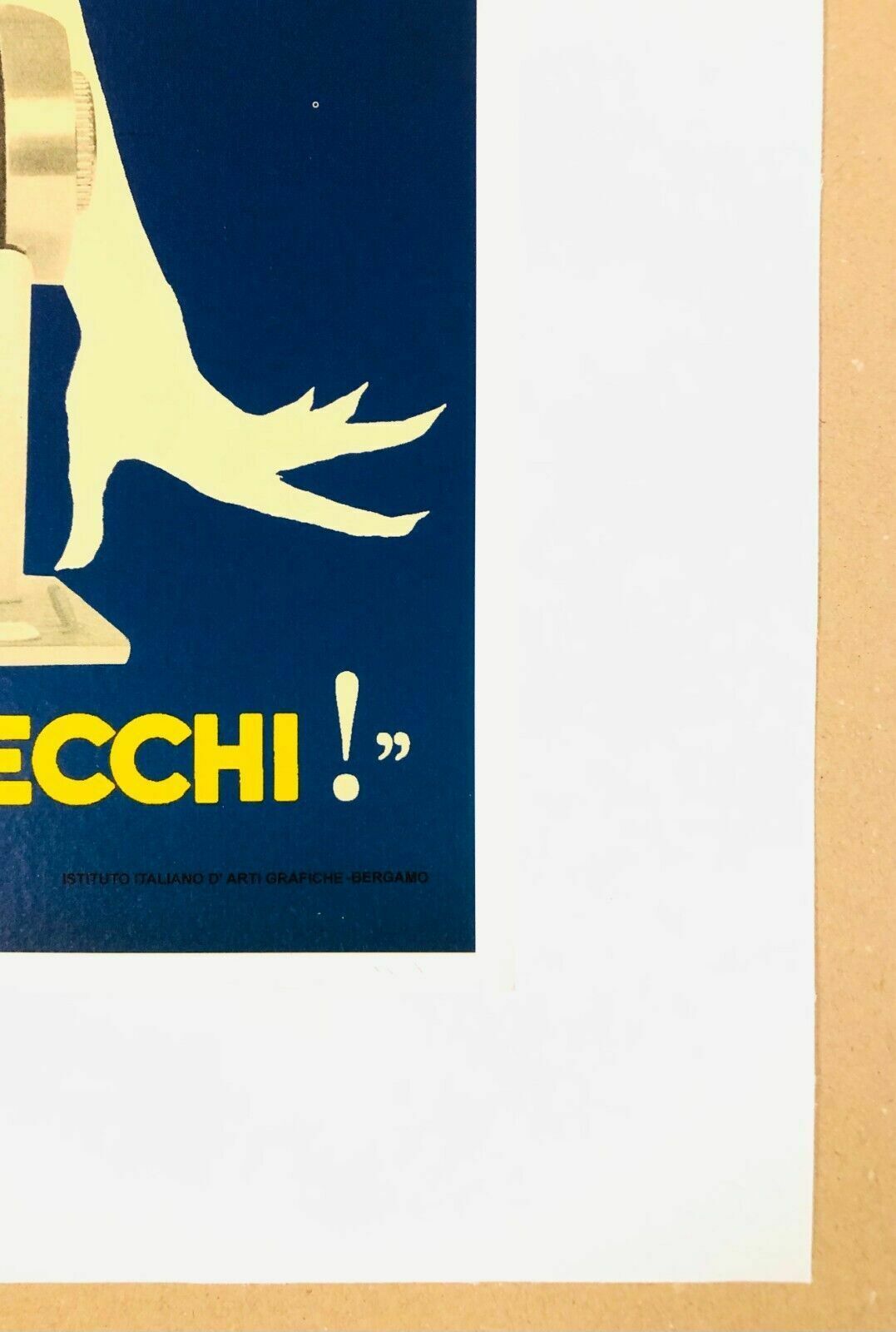 photo furniture Jeanne Grignani, 80s   Necchi (Blu)   Original Affiche Linen Backed On Canvas