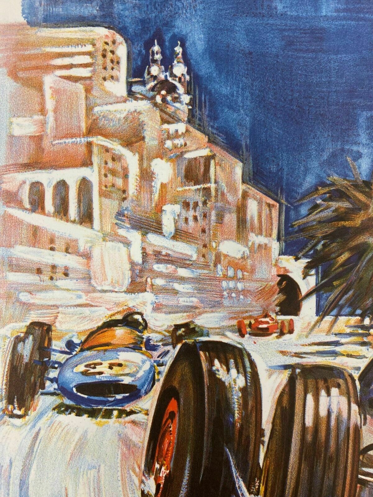 Michel Beligond, 1963   Monaco 63   Advertising Offset Poster Linen Backed photo 445.0