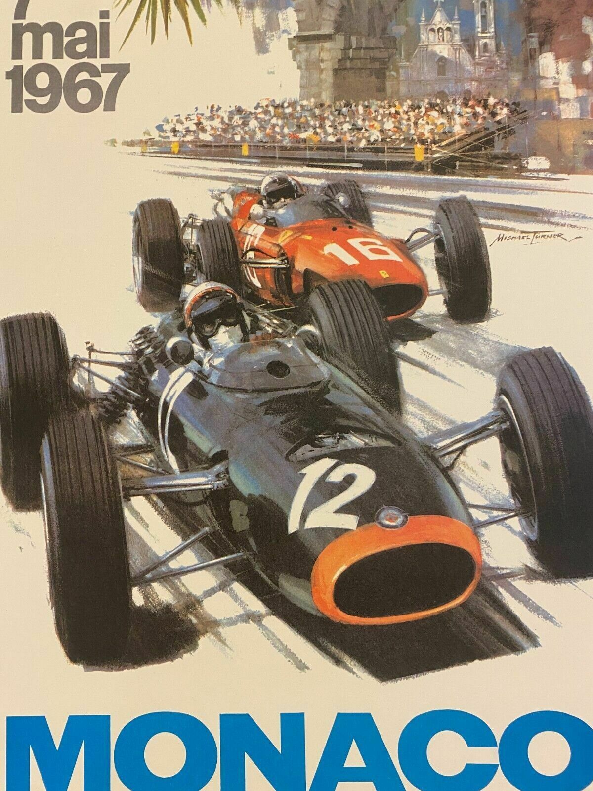 Michael Turner, 1967   Munich 67   Advertising Offset Poster Linen Backed photo 445.0