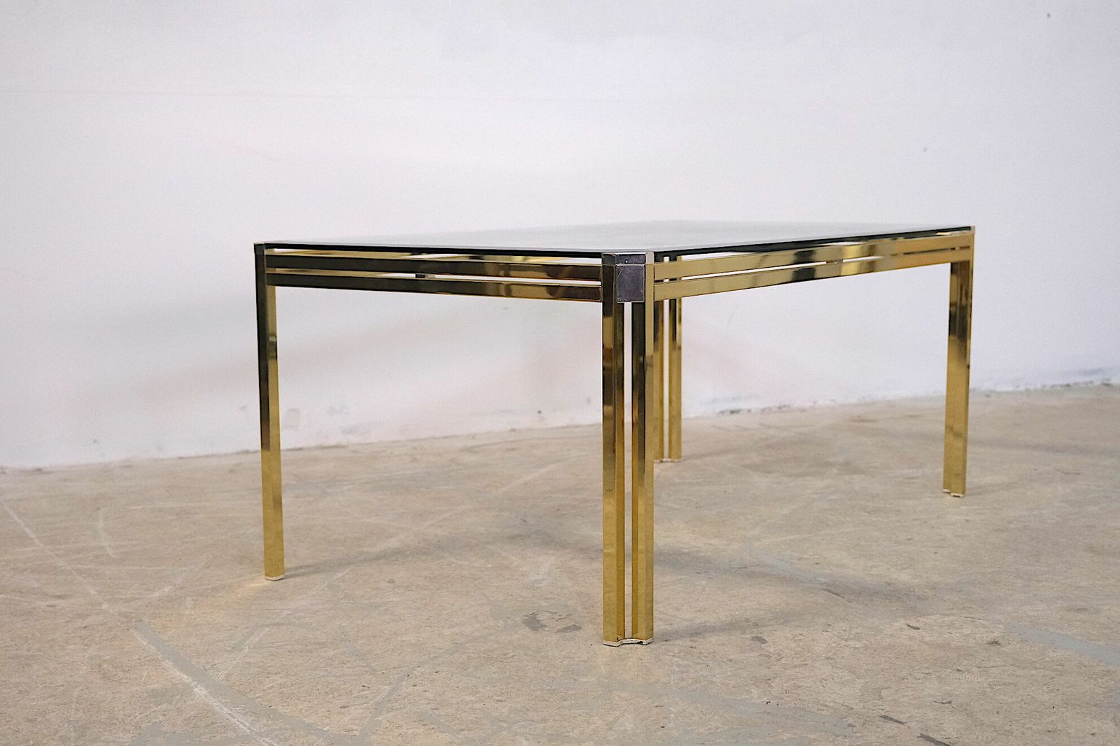 Italian Chrome And Glass Coffee Table, 1970s photo vinterior