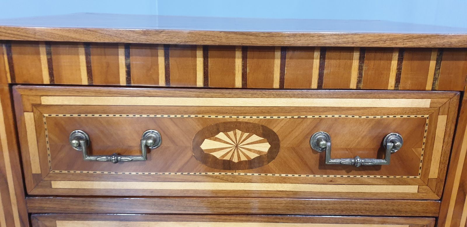 Super Pair Inlaid Chests Of Drawers photo for sale