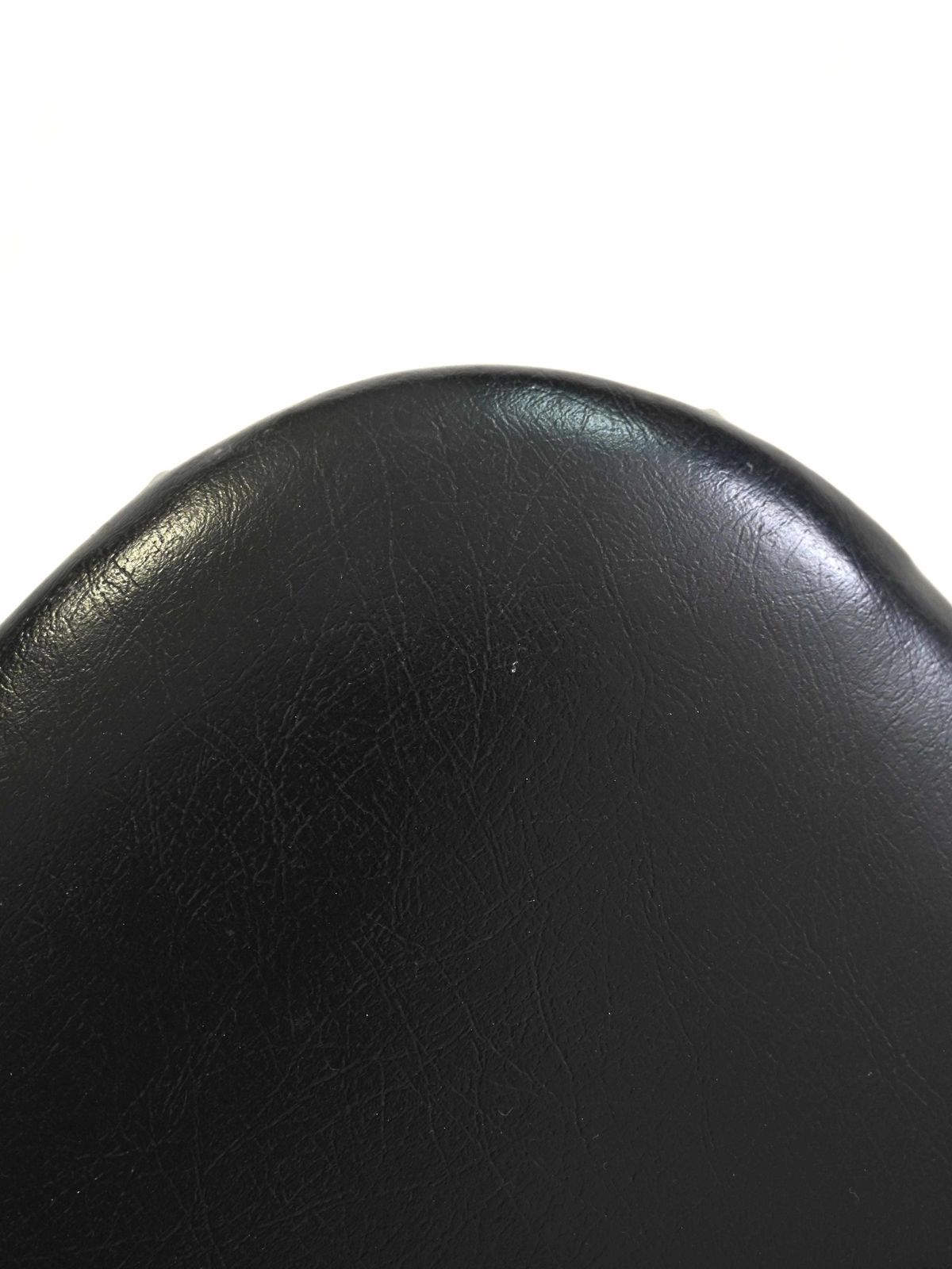 Scandinavian Vintage Chair In Black Leatherette photo 365.0