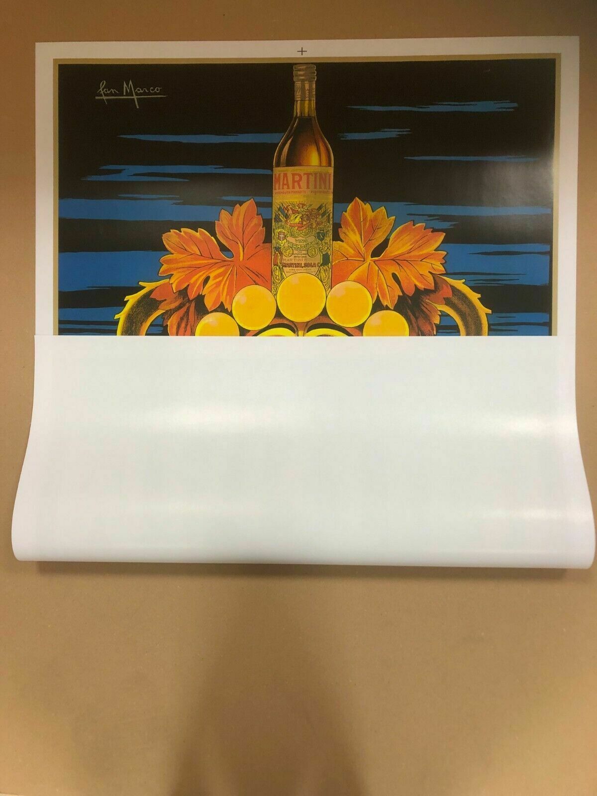 267.0 San Marco, C.A. 80s   Martini Vermouth   Advertising Beautiful Affiche photo