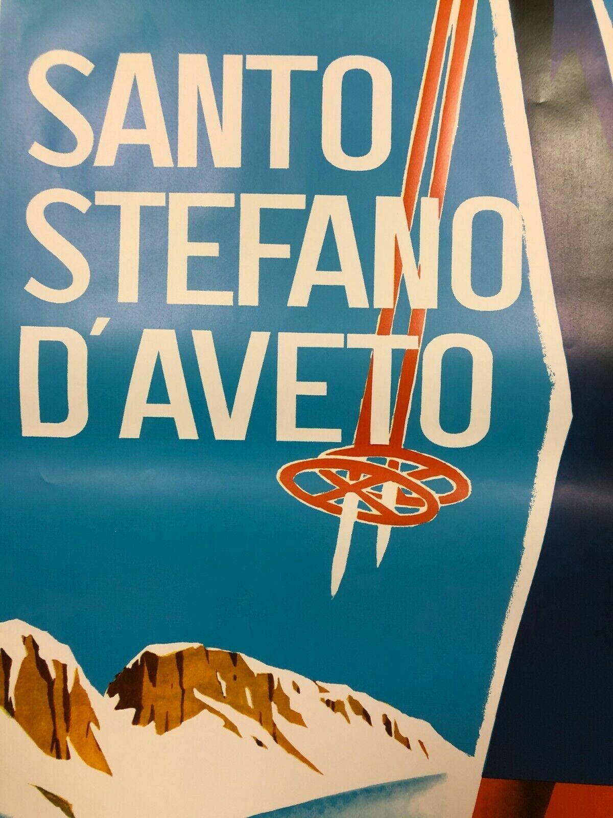 Mario Puppo Ca 1970  Santo Stefano D'aveto  Advertising Affiche photo for sale