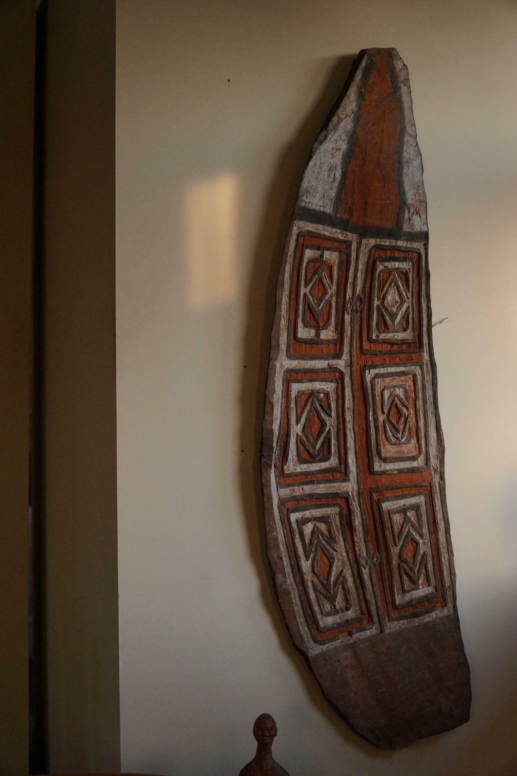 Oceanic Vintage Shield, Tribal Wall Art, Papua New Guinea, Late 19th Century photo Art