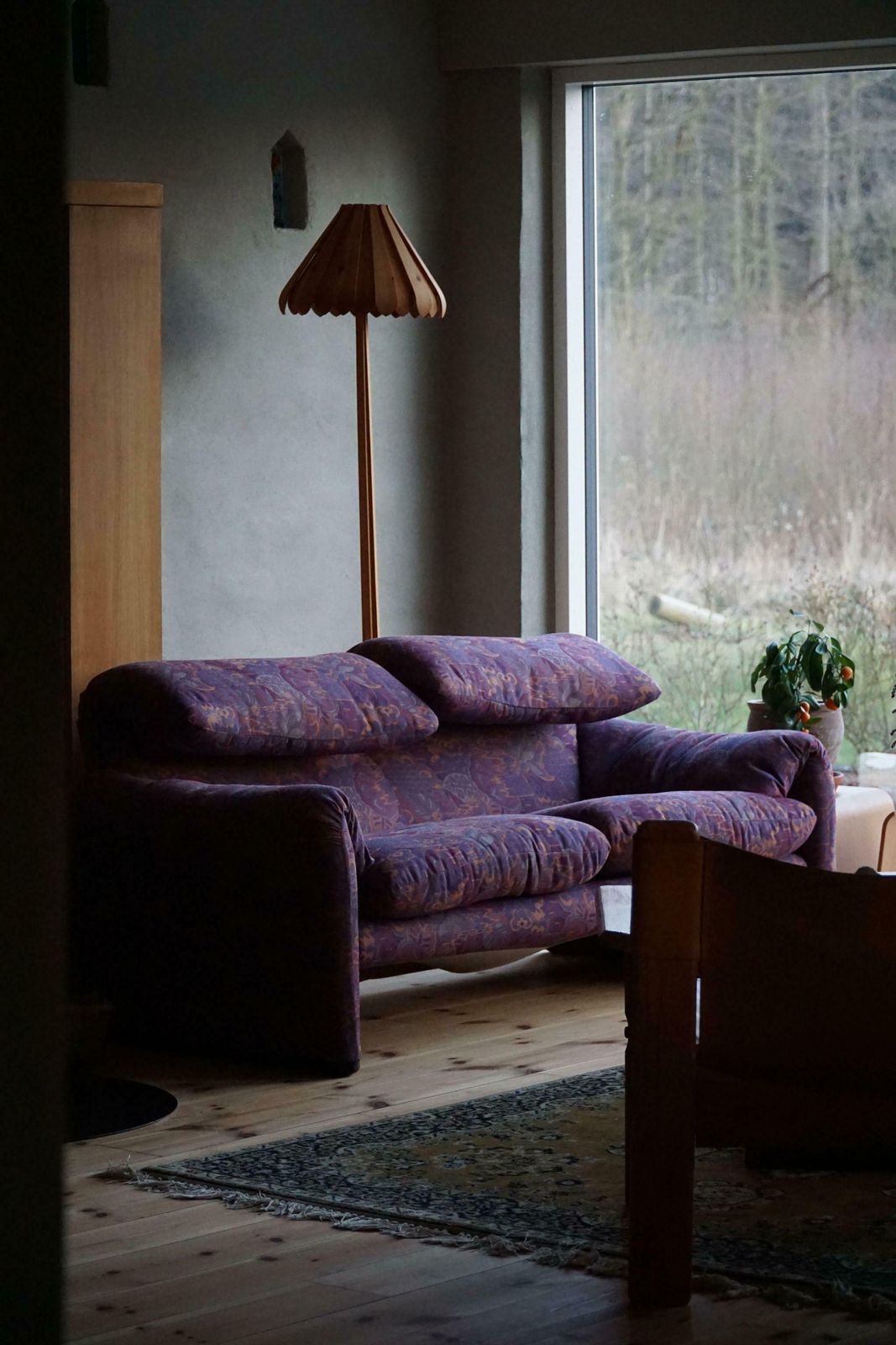 photo for sale Vintage Gobelin Upholstery Fabric In Various Green & Orange Colours, Late 20th C