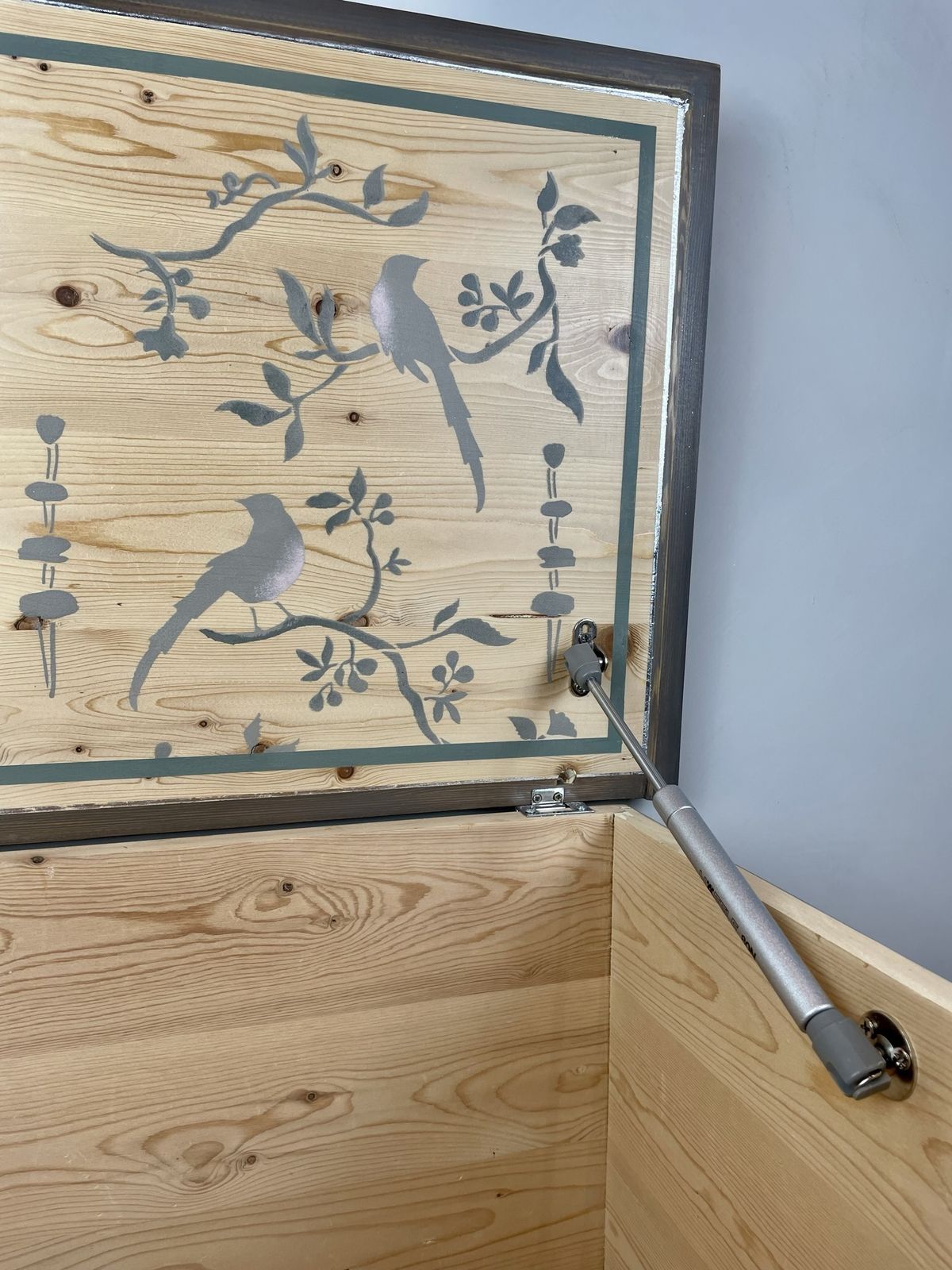 Hand Painted Pine Blanket Box photo buy