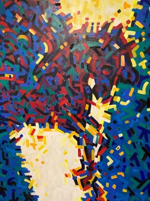 Unique Contemporary Art Painting "Pegasus" From The 80s, photo for sale