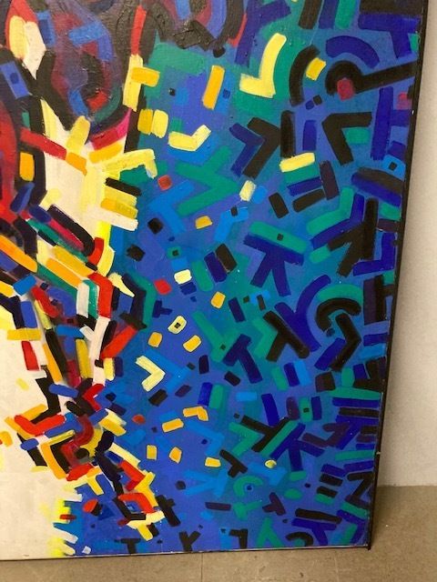 Unique Contemporary Art Painting "Pegasus" From The 80s, photo Art