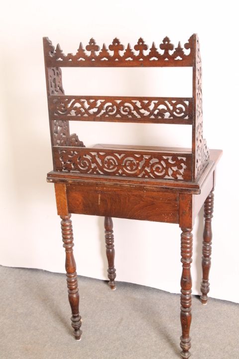 Delightful Antique Writing Desk / Table Emilian Walnut Louis Philippe 1850 !! photo 786.24