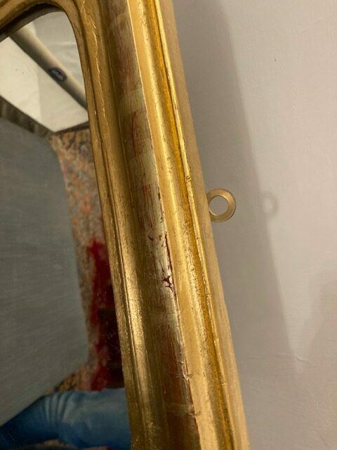 Antique Gilded Mirror From The 19th Century France, photo vinterior