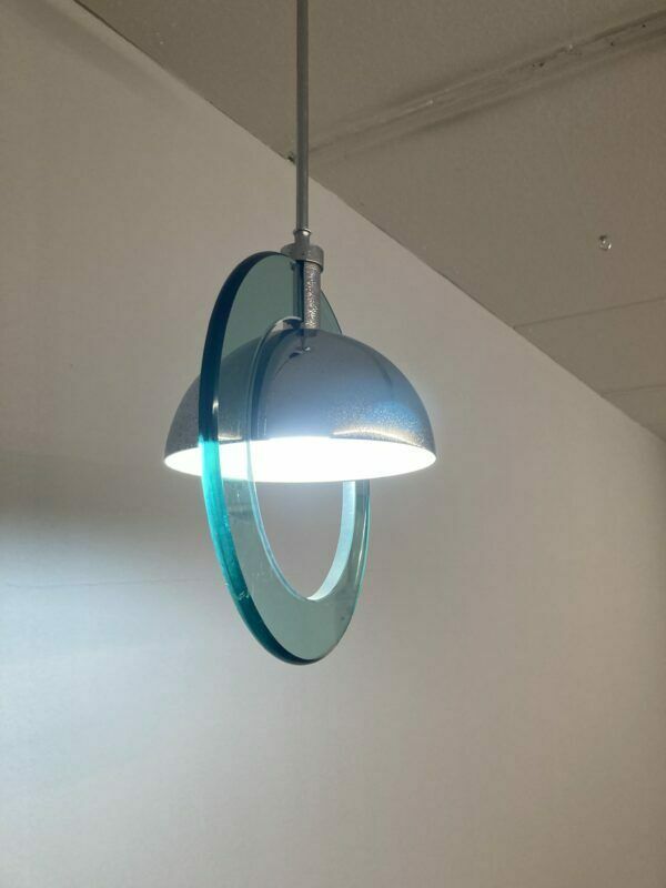 Suspension Chandelier From The 70s Space Age, Modern Vintage Design. photo Lighting