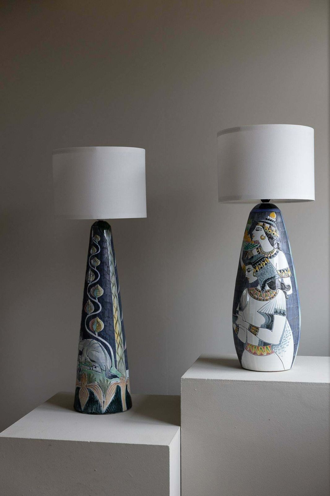 Marian Zawadzki "Oryx" Unique Floor Lamp, Tilgmans Ceramics, Sweden, Dated 1963 photo 1721.0