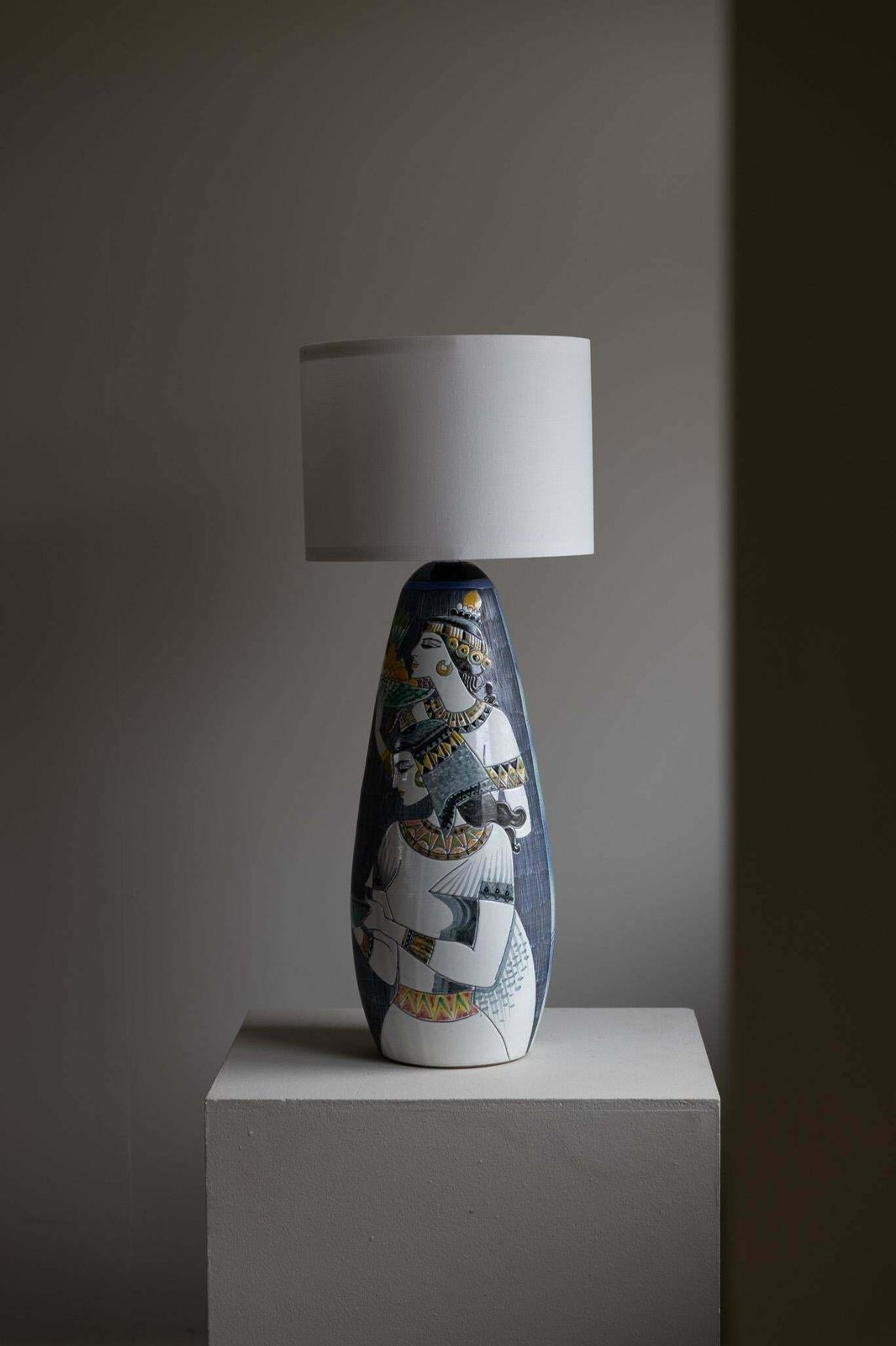 Marian Zawadzki "Oryx" Unique Floor Lamp, Tilgmans Ceramics, Sweden, Dated 1963 photo vinterior