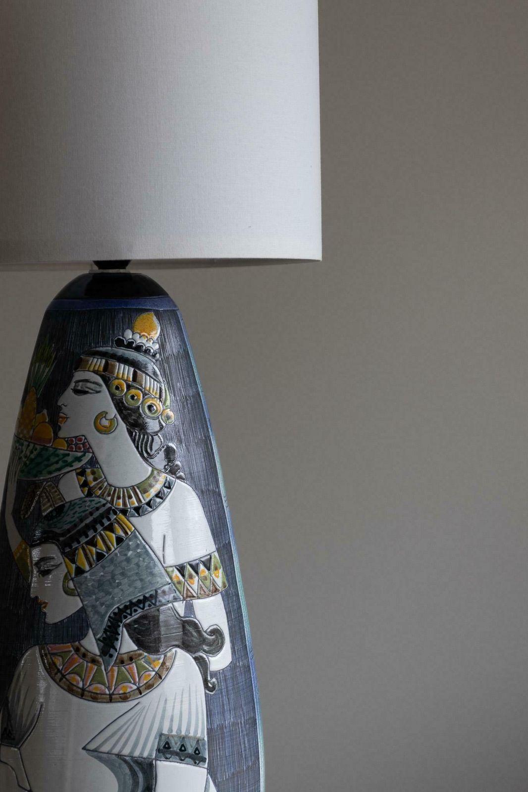 photo vinterior Marian Zawadzki "Oryx" Unique Floor Lamp, Tilgmans Ceramics, Sweden, Dated 1963