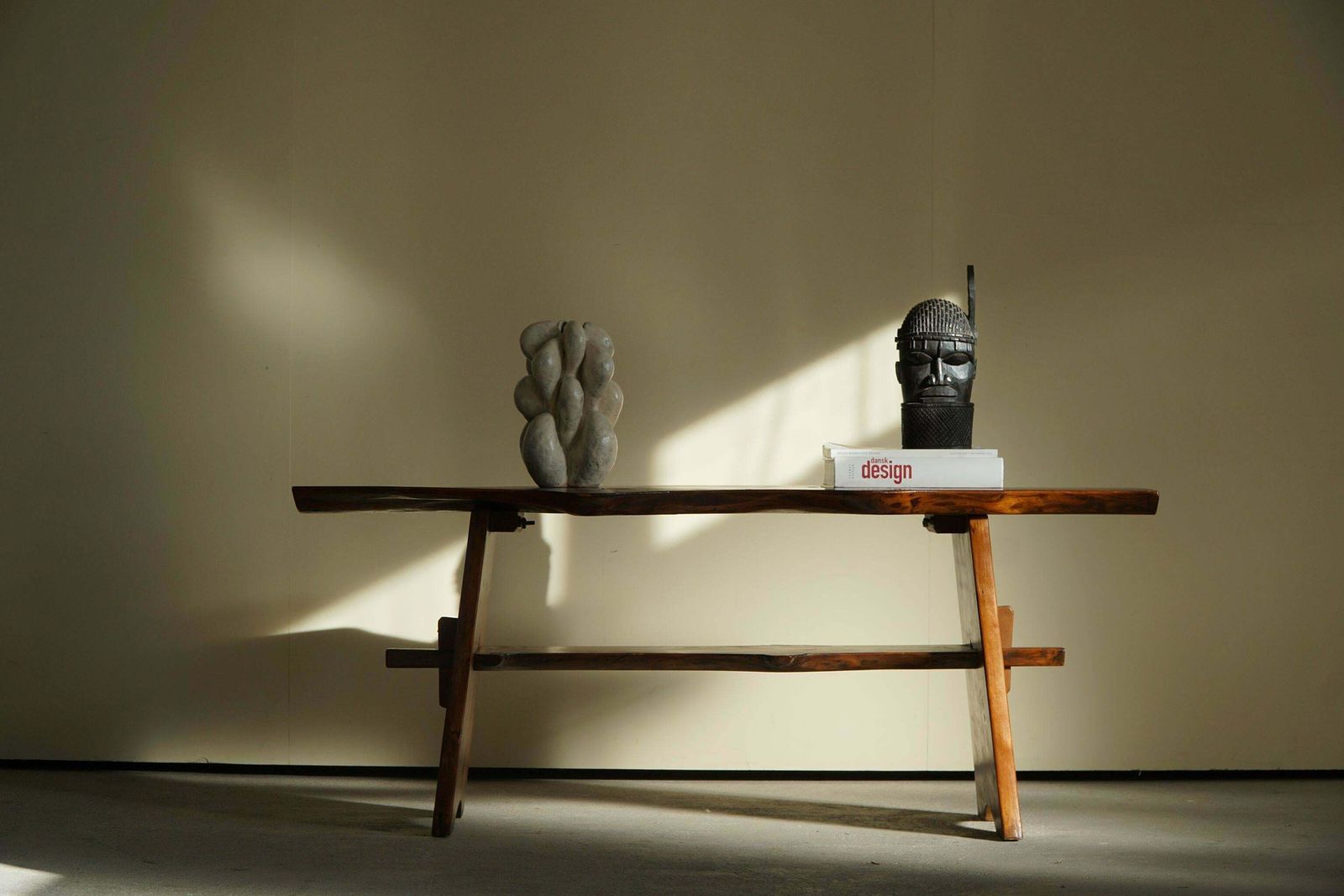 Mid Century Organic Wooden Scandinavian Wabi Sabi Coffee Table, Made In 1960s photo Furniture
