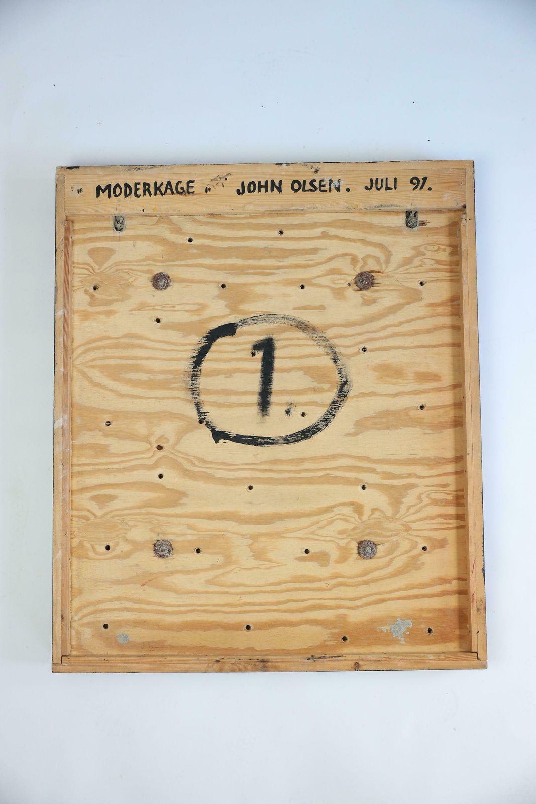 Late 20th Century Wall Art "Placenta" By Danish Artist John Olsen, Juli 1991 photo furniture