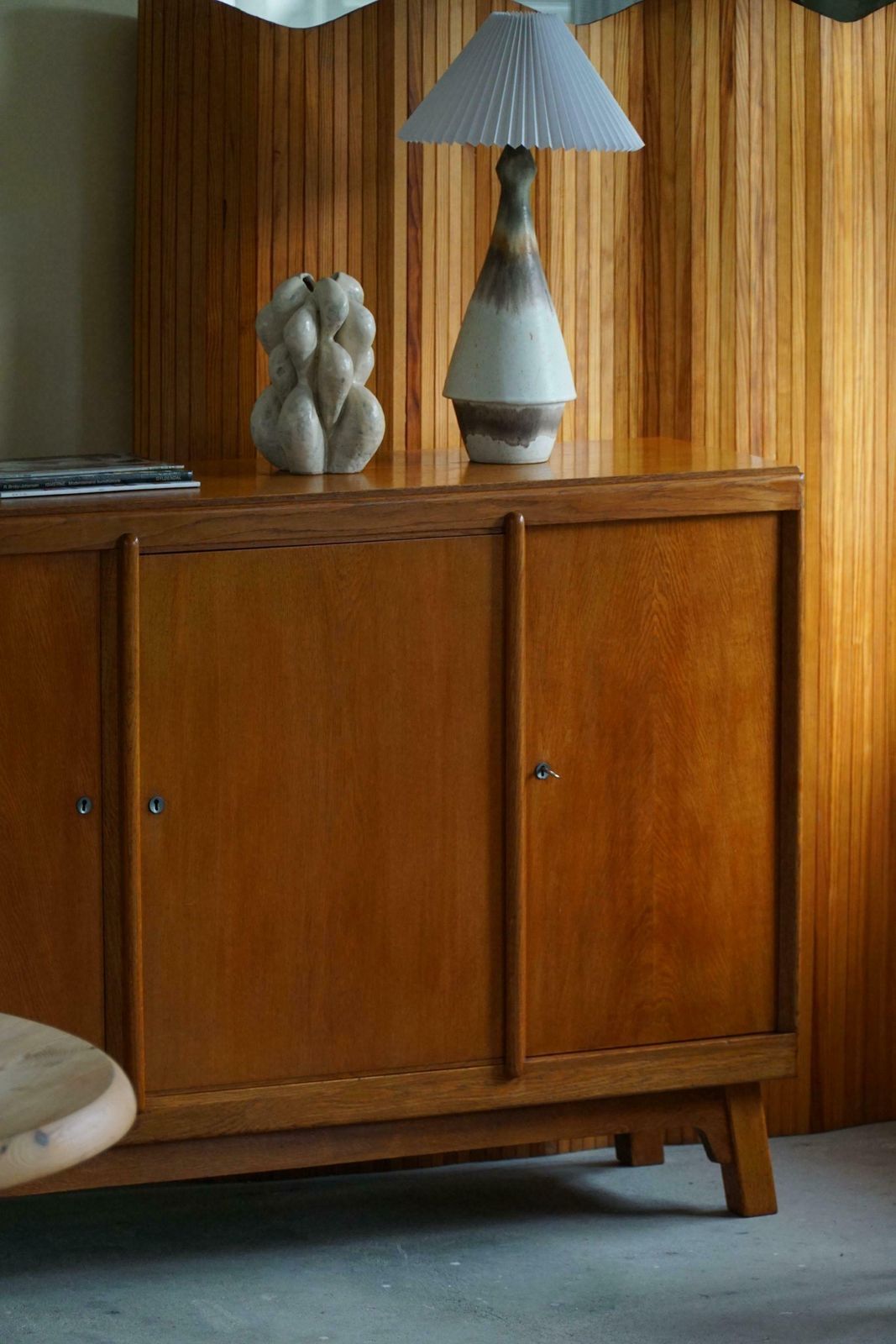 photo buy Mid Century Cabinet / Sideboard In Teak & Oak, Danish Cabinetmaker, 1960s