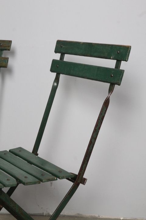 Group Of Four Original 50s Vintage Modern Antique Bistro Chairs photo for sale