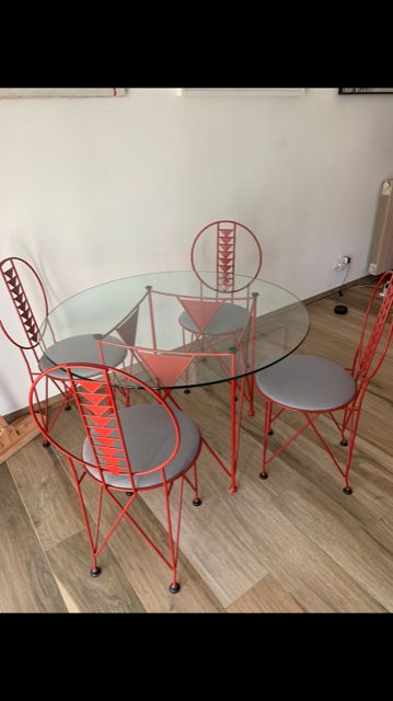 Cassina Chairs And Table From The 1970s, Designer Frank Lioyd Wright Modern Art photo furniture