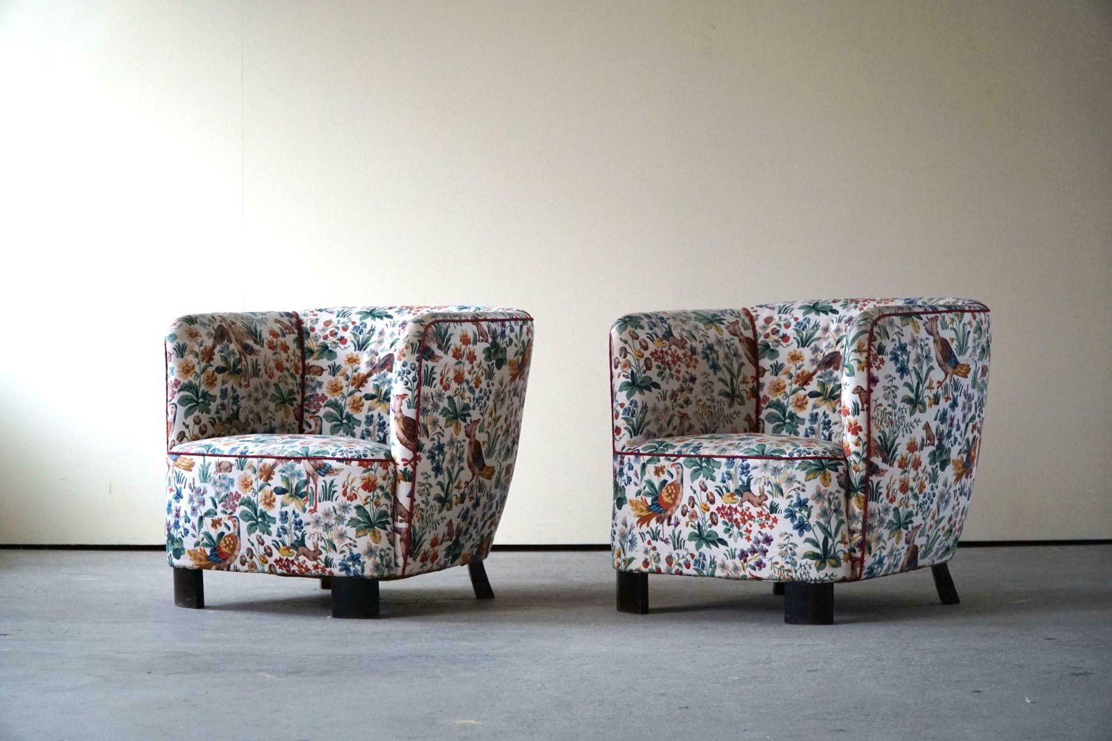 Danish Mid Century   Pair Of Curved Club Chairs   Viggo Boesen Style   1940s £6,413.60per Set photo furniture