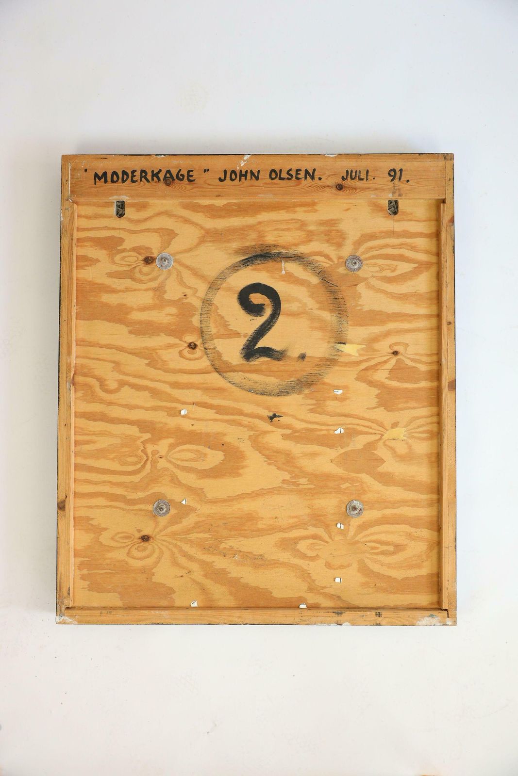Late 20th Century Wall Art "Placenta" By Danish Artist John Olsen, Juli, 1991 photo furniture