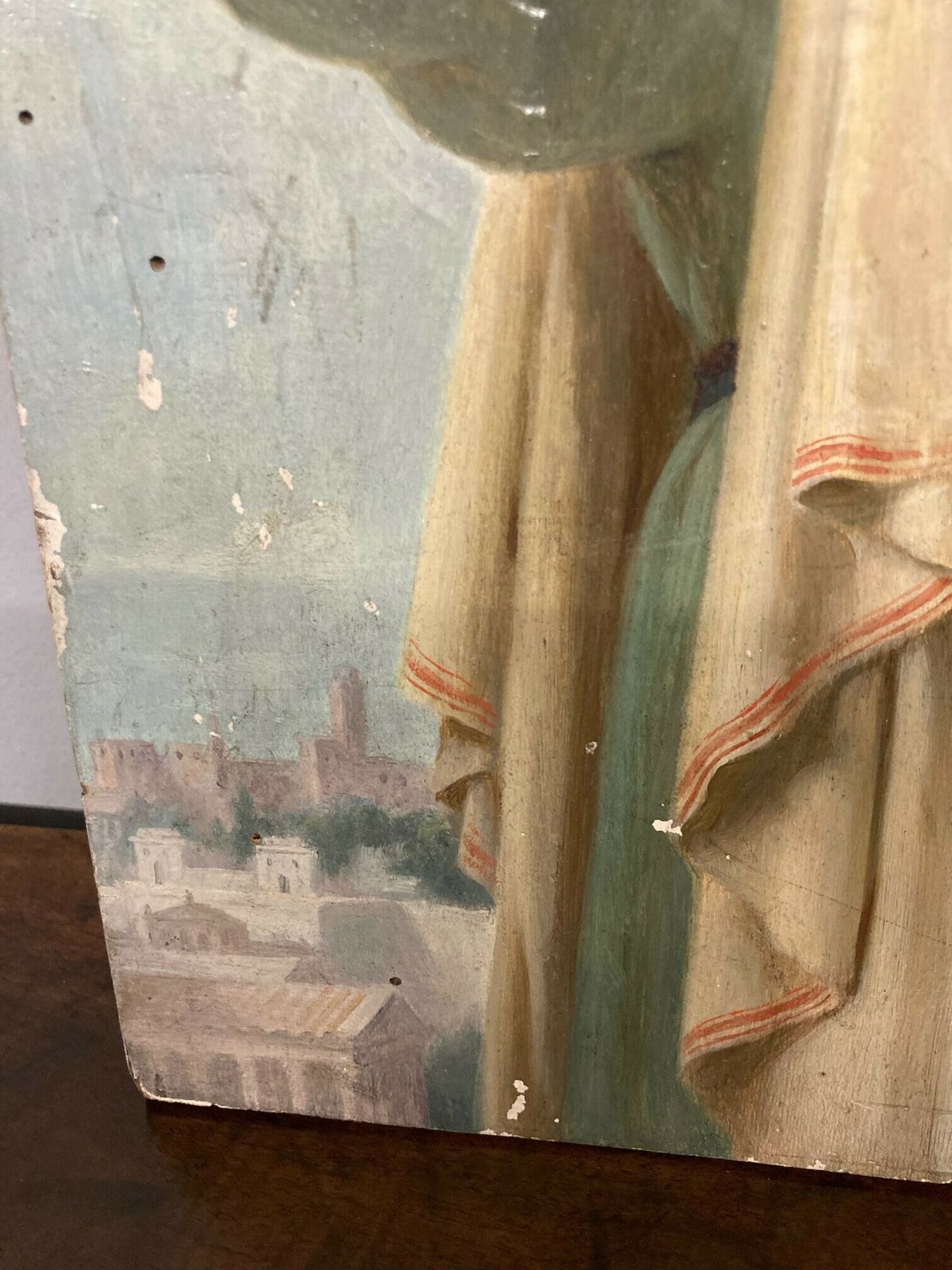 photo furniture Ancient Icon Painting Of St  Aristide From The 18th Century Italian School