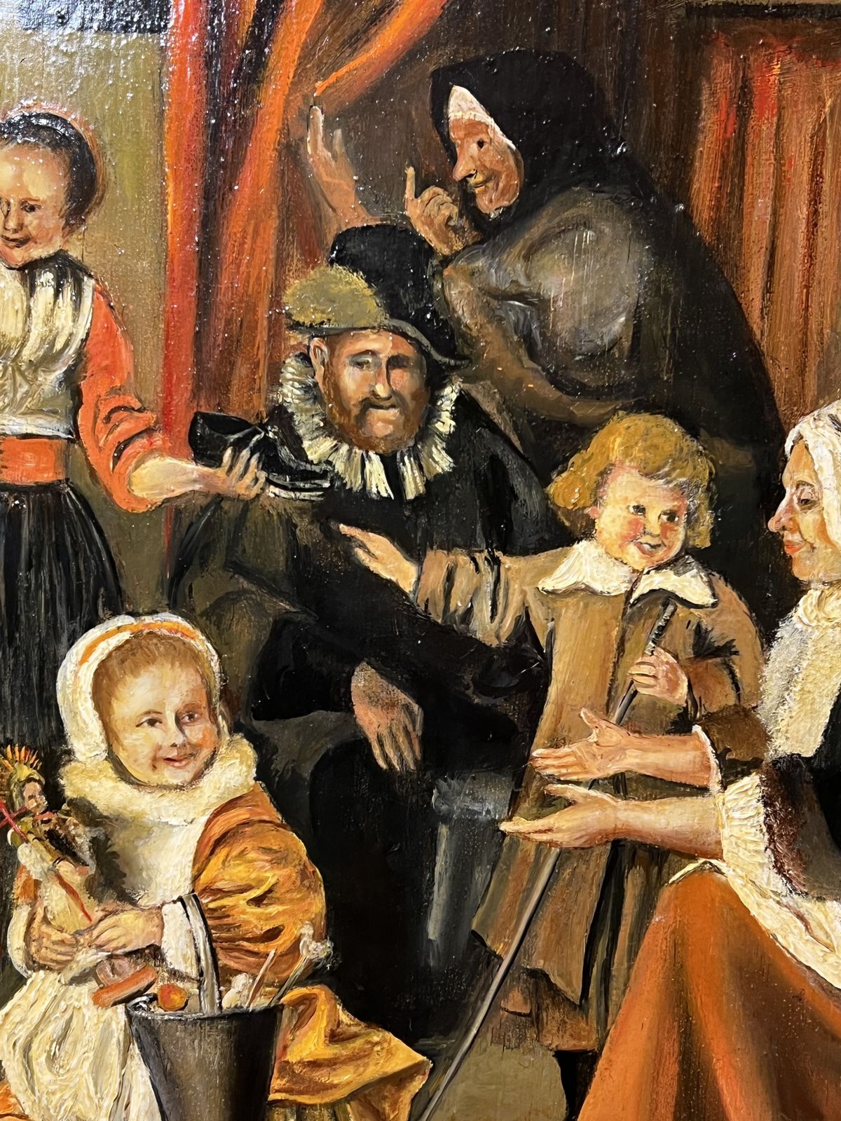 20th Century Tudor Interior Scene Titled 'The Feast Of St Nicholas' By Artist Joan Maxwell photo vinterior