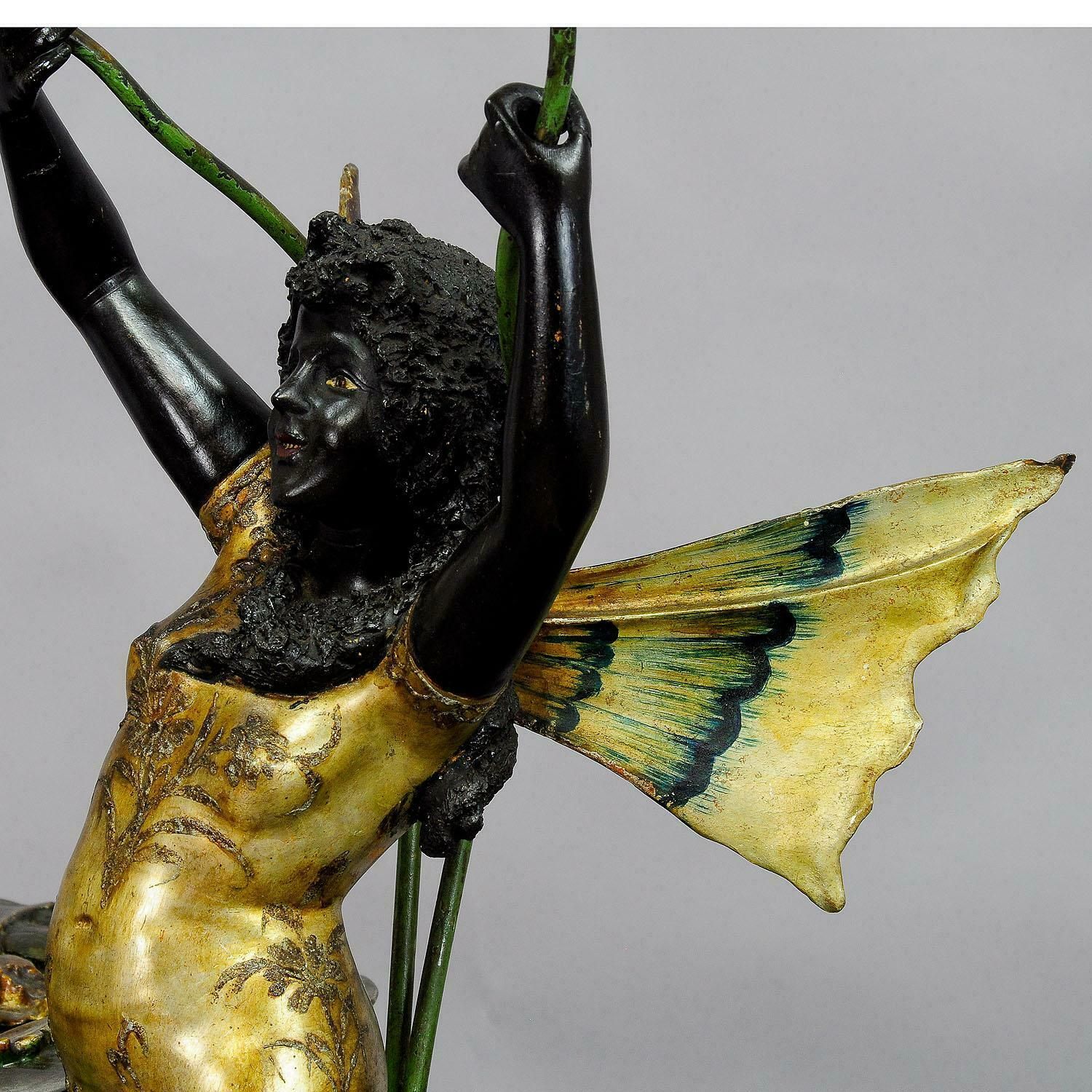 photo for sale 19th Century Venetian Grotto Table With Fairy Tale Elf